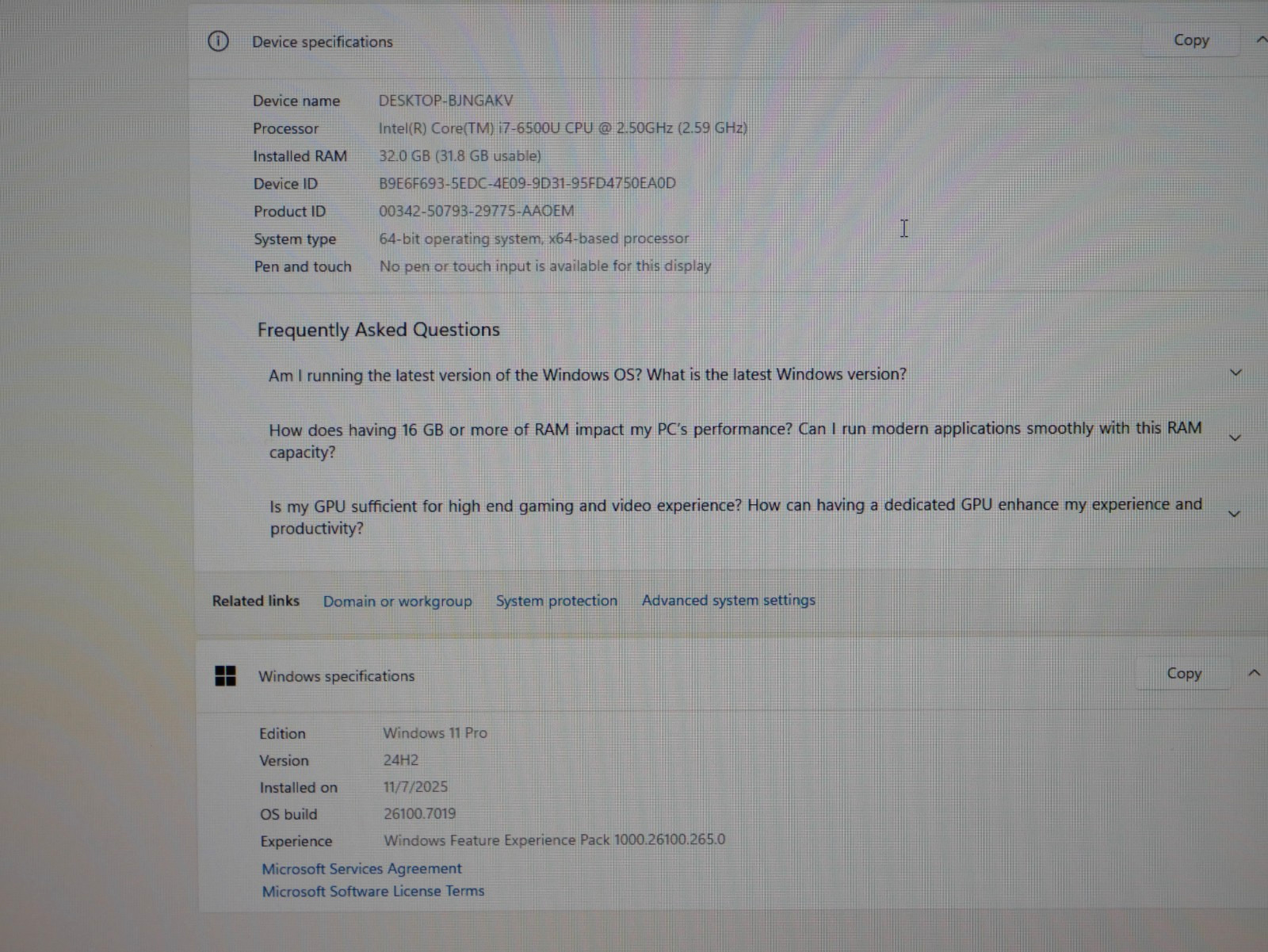 Lenovo ThinkPad P51s Intel i7-6500U @2.5GHz 32GB 512GB Quadro M520 15″ Laptop#46