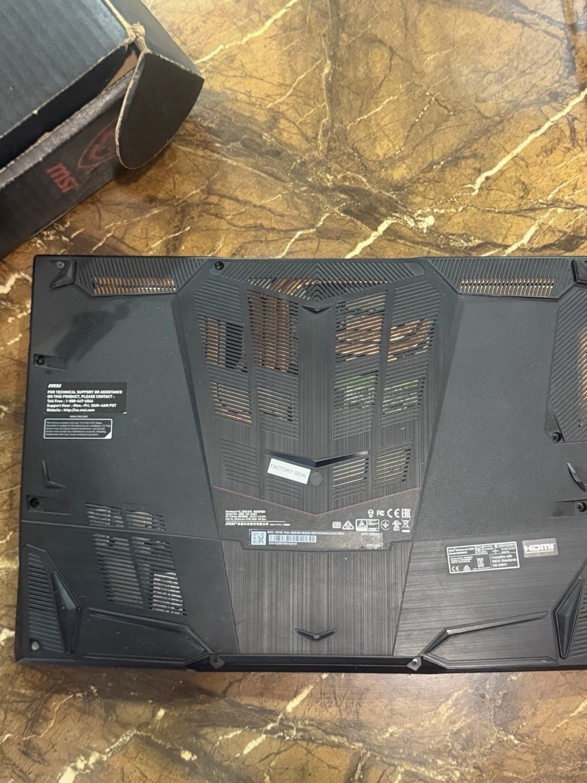 MSI gaming laptop 2060