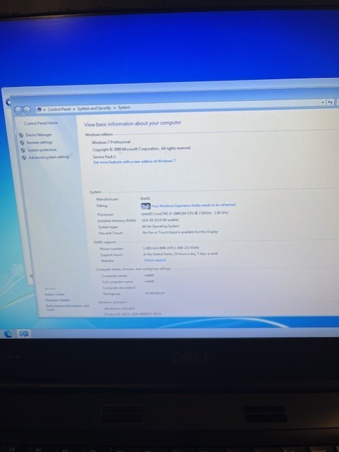 FAST Dell Precision Laptop Windows 7 64 Pro 128GB SSD/320HD, 16gb,DVD,CAD/Gamer