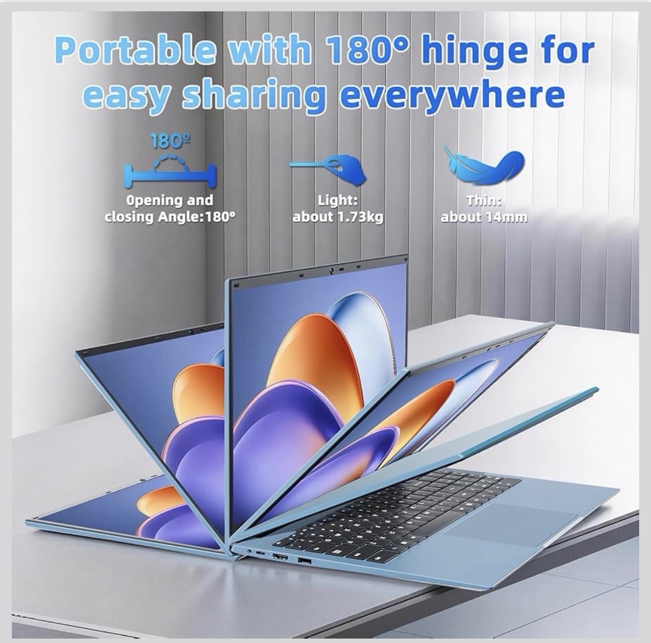 15.6 inch Laptop 16GB+102GB Windows 11 Pro Computers WiFi Bluetooth 1920*1080 LP