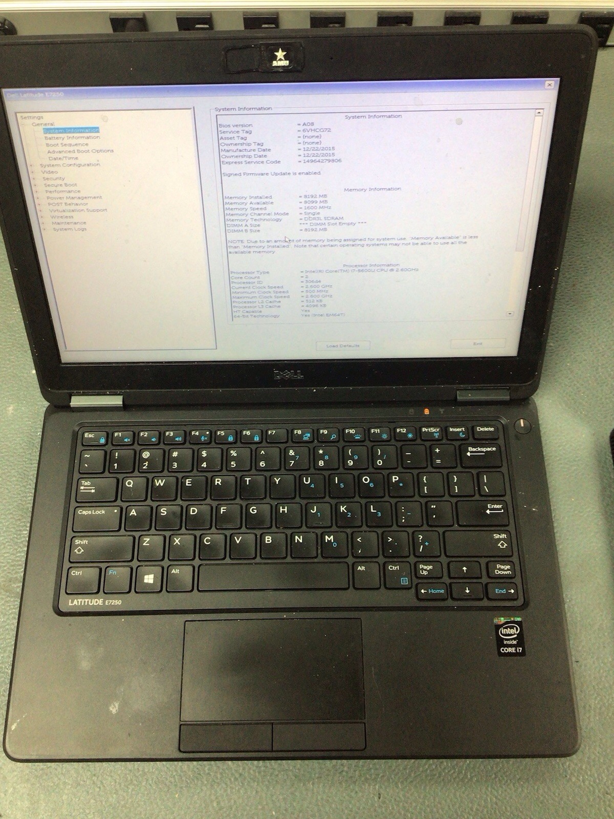 Lot 4x Dell Latitude E7240/E7250 | i7-4th/5th | 8gb Ram | No Drives/OS