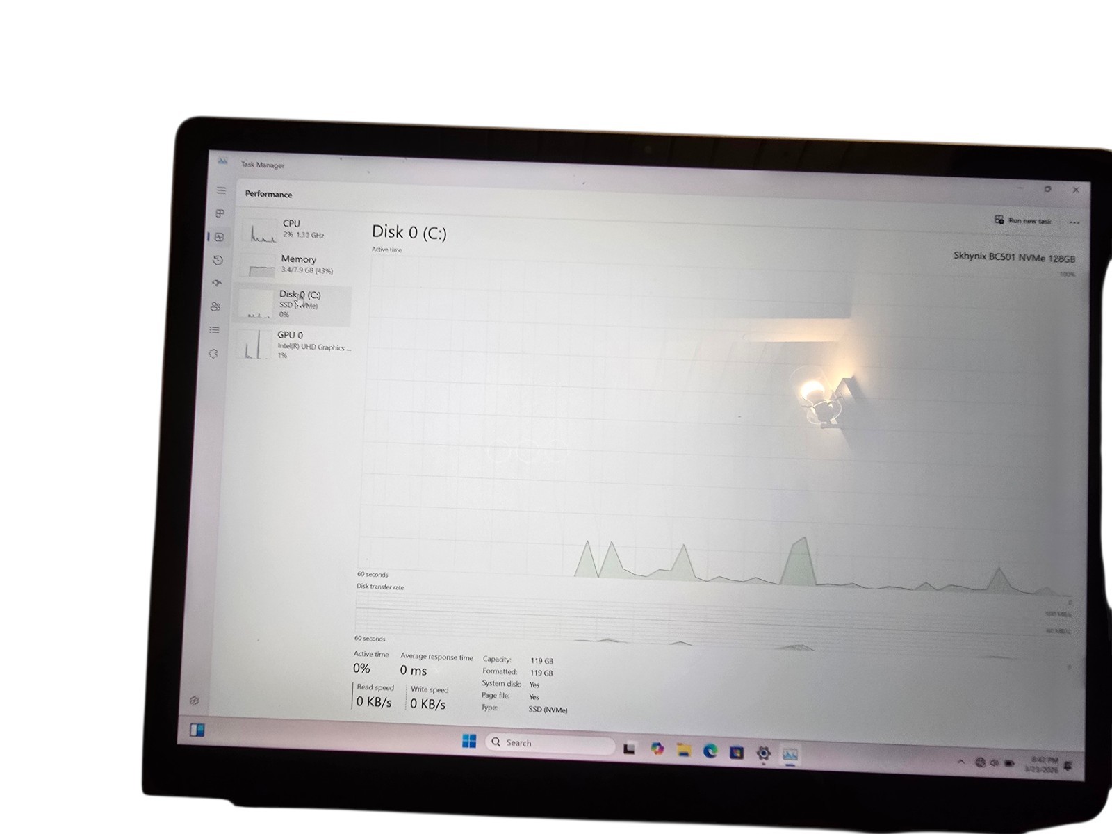 Microsoft Surface Laptop 2 13.5″ SLV i5 8250U 8GB RAM 128GB SSD Touch Chrg Win11