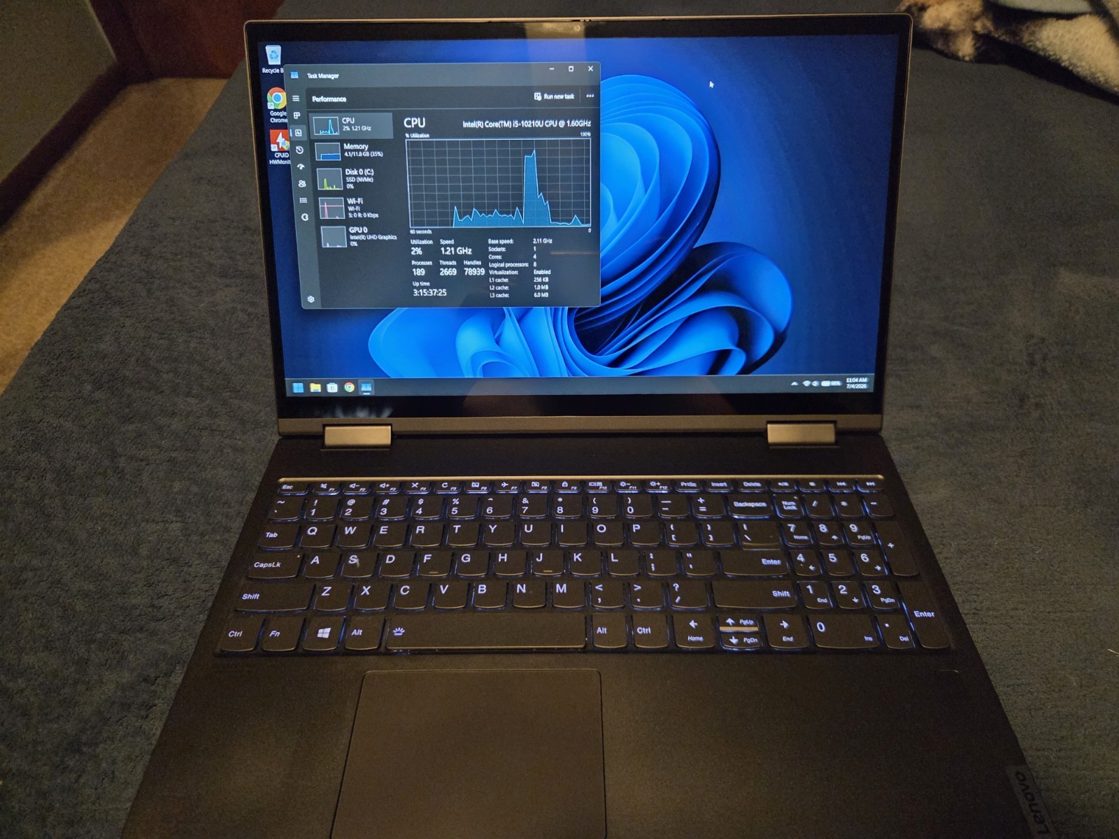 Lenovo Yoga C740-15IML 15.6″ i5-10210U 1.6GHz 8GB RAM 512GB SSD Laptop