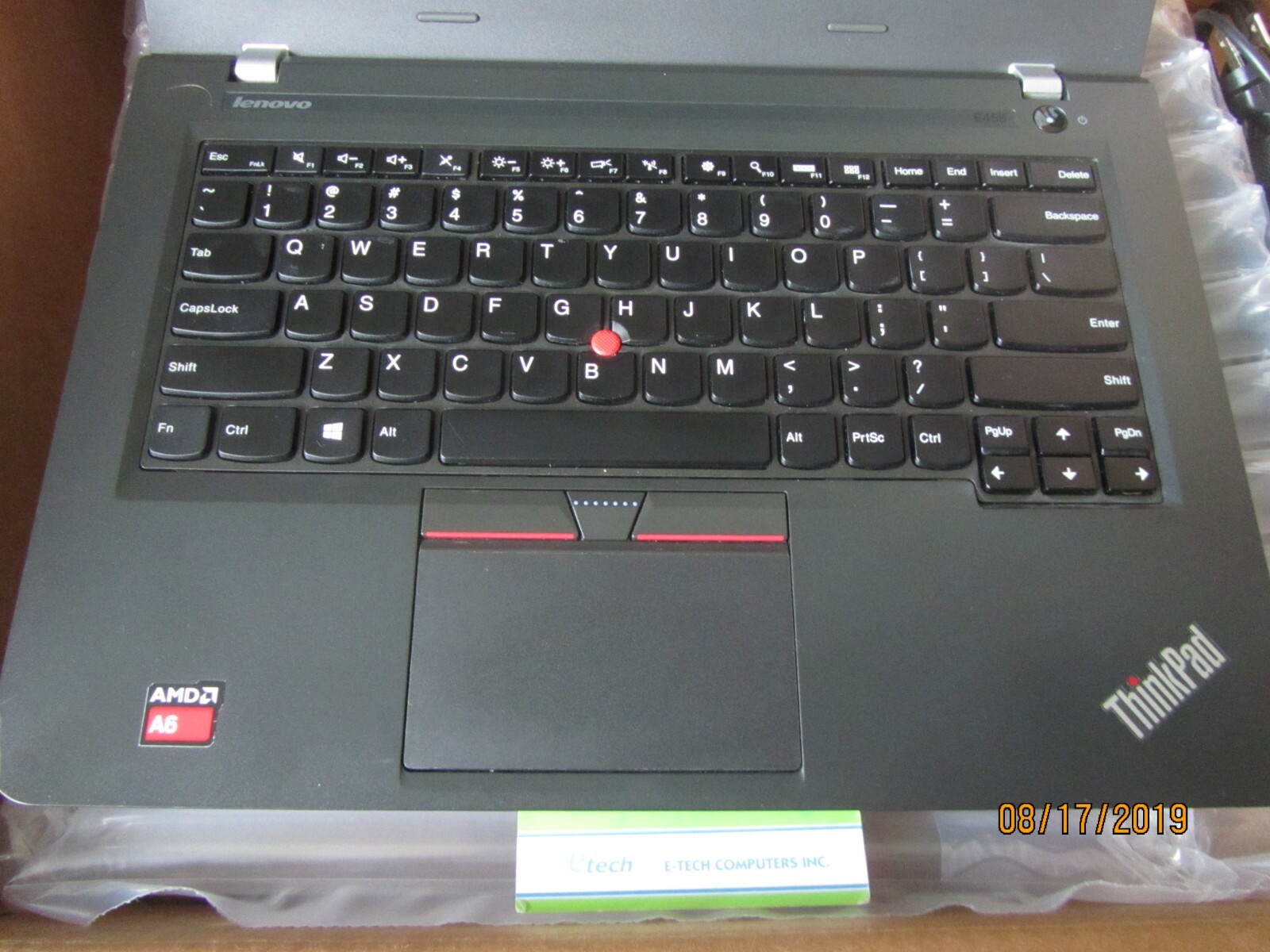 20DE001PUS ThinkPad E455 AMD A6-7000 4GB RAM 500GB HD 14.0″ HD Win7 Pro Win10