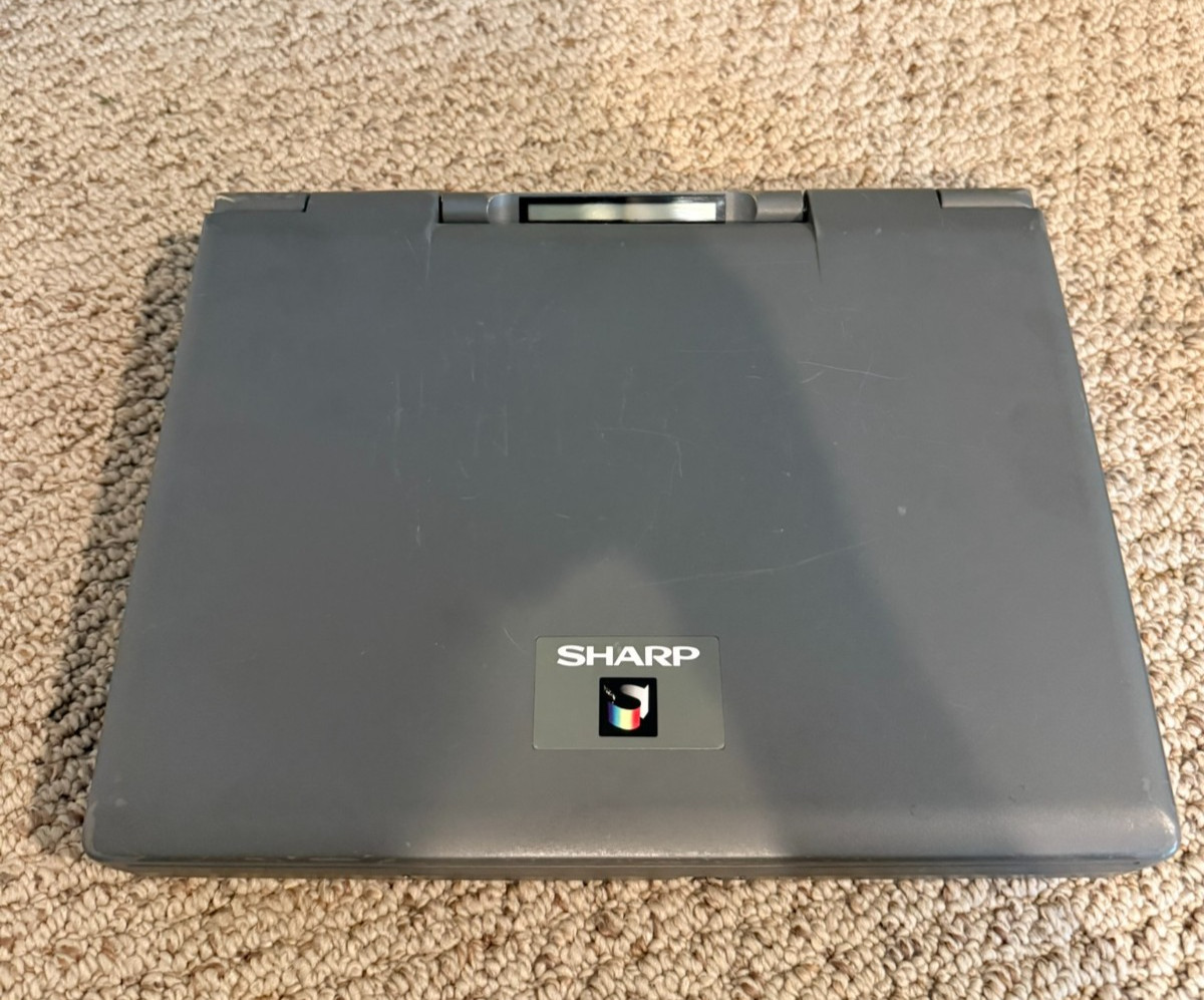 Vintage Sharp Notebook PC 8150 Used , Works Modem , Hard Drive PC Card Slot