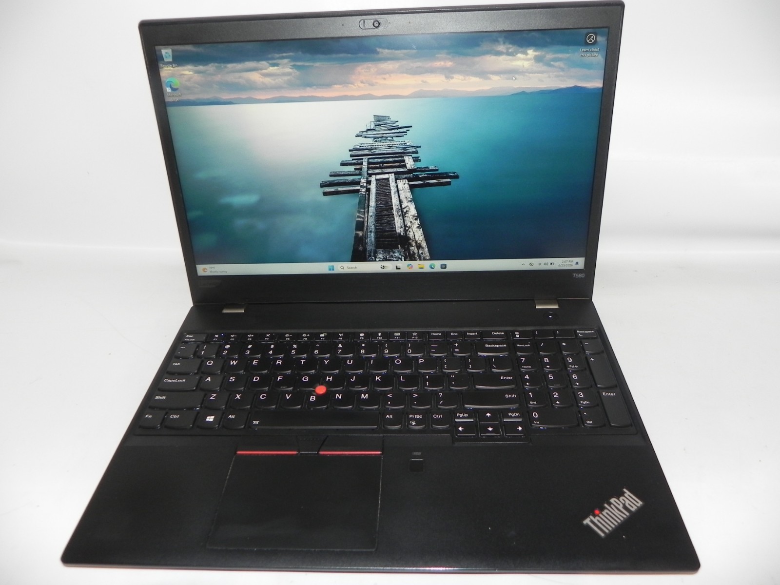 Lenovo ThinkPad T580 15.6″ Windows 11 Intel i7-8550u 1.9GHz 16GB RAM 256SSD