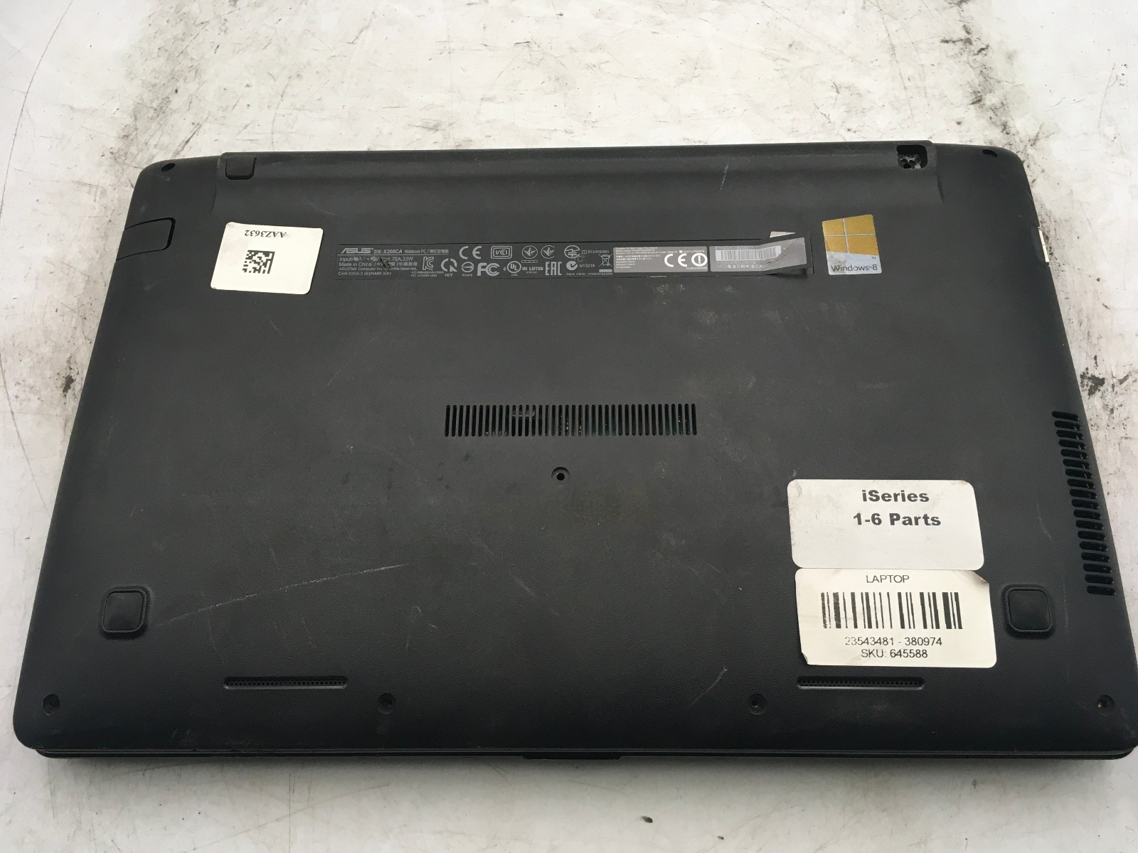 ASUS X200CA NOTEBOOK – FOR PARTS – Intel Celeron 1007U – 2GB RAM – 11″ – READ-BB