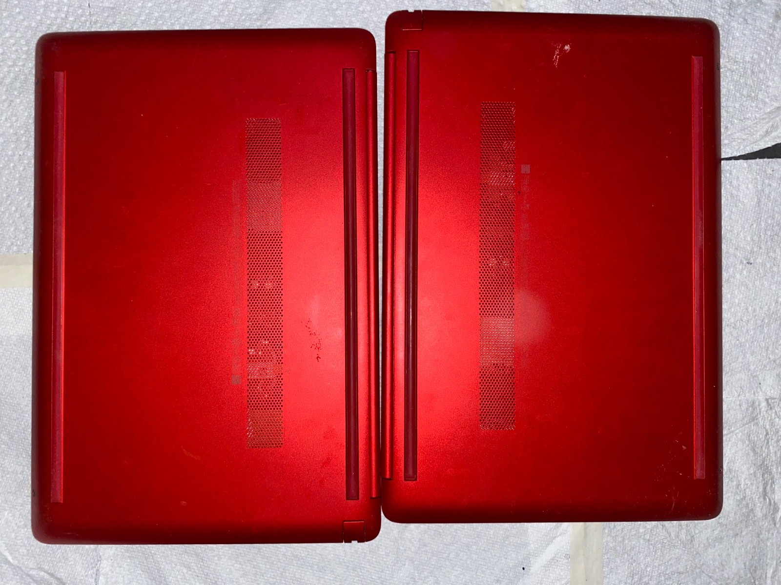 2 Red HP Laptops (Selling For Parts)