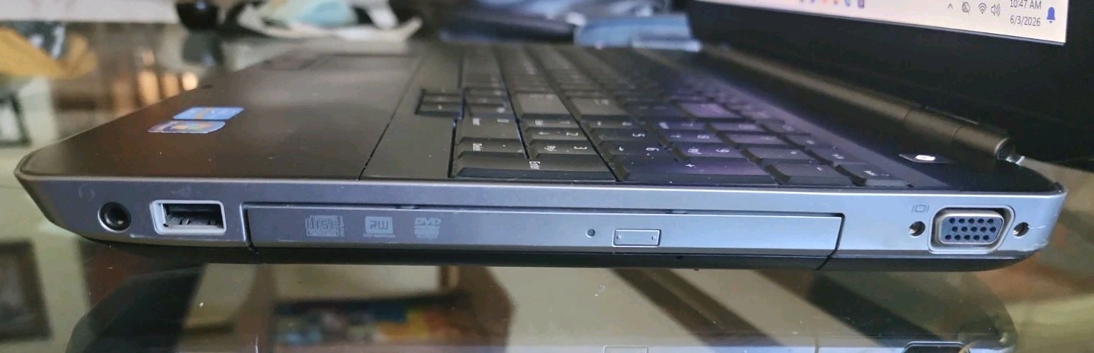 Dell Latitude E5520 i5-2520M CPU@2.5GHz 4GB RAM 500GB HDD No Batt(626A6)