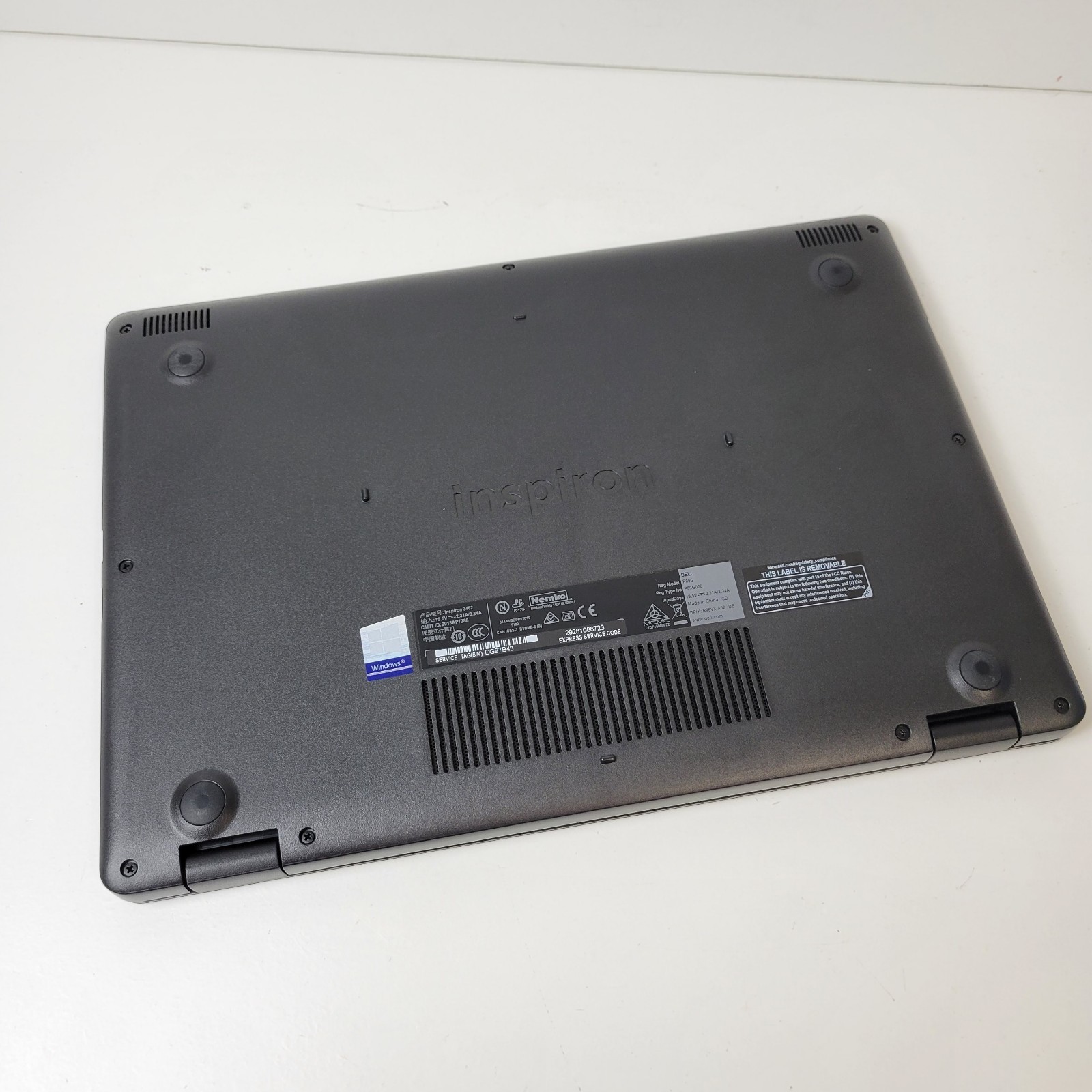 DELL INSPIRON 14 3000 Series (Model 3482) 450GB 4GB RAM – Battery Doesn’t Charge