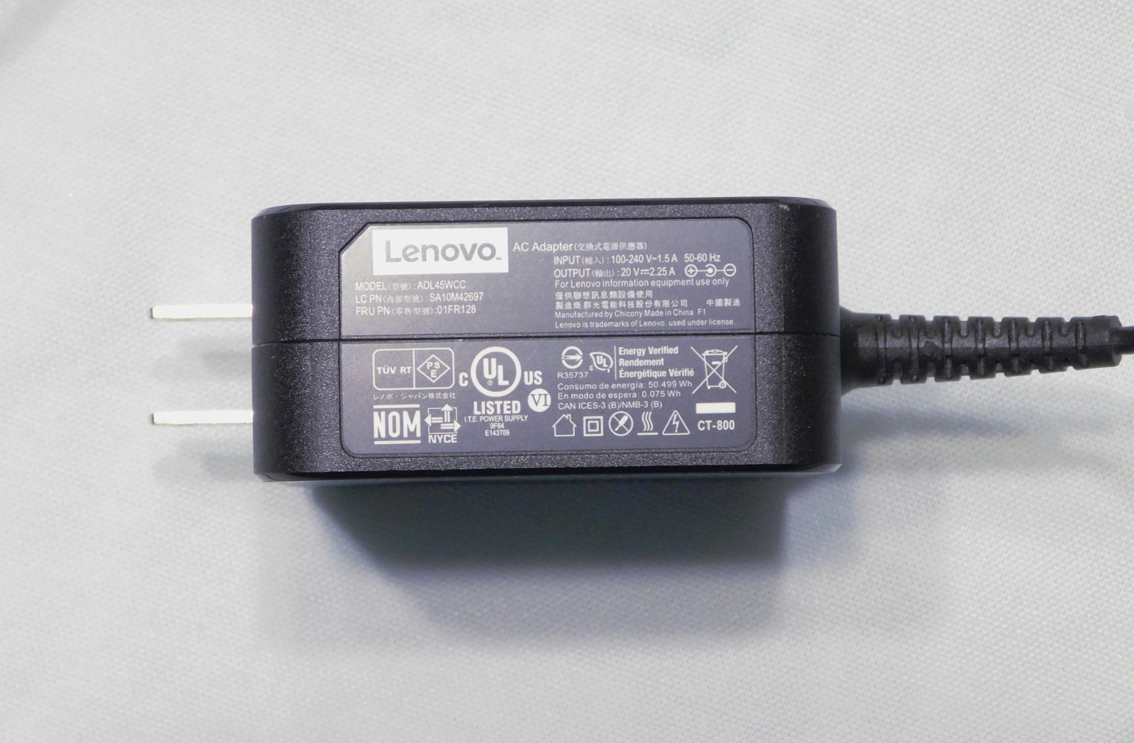 Lenovo ideapad 310-15ABR Laptop Model 80ST FOR PARTS OR REPAIR with AC Adaptor