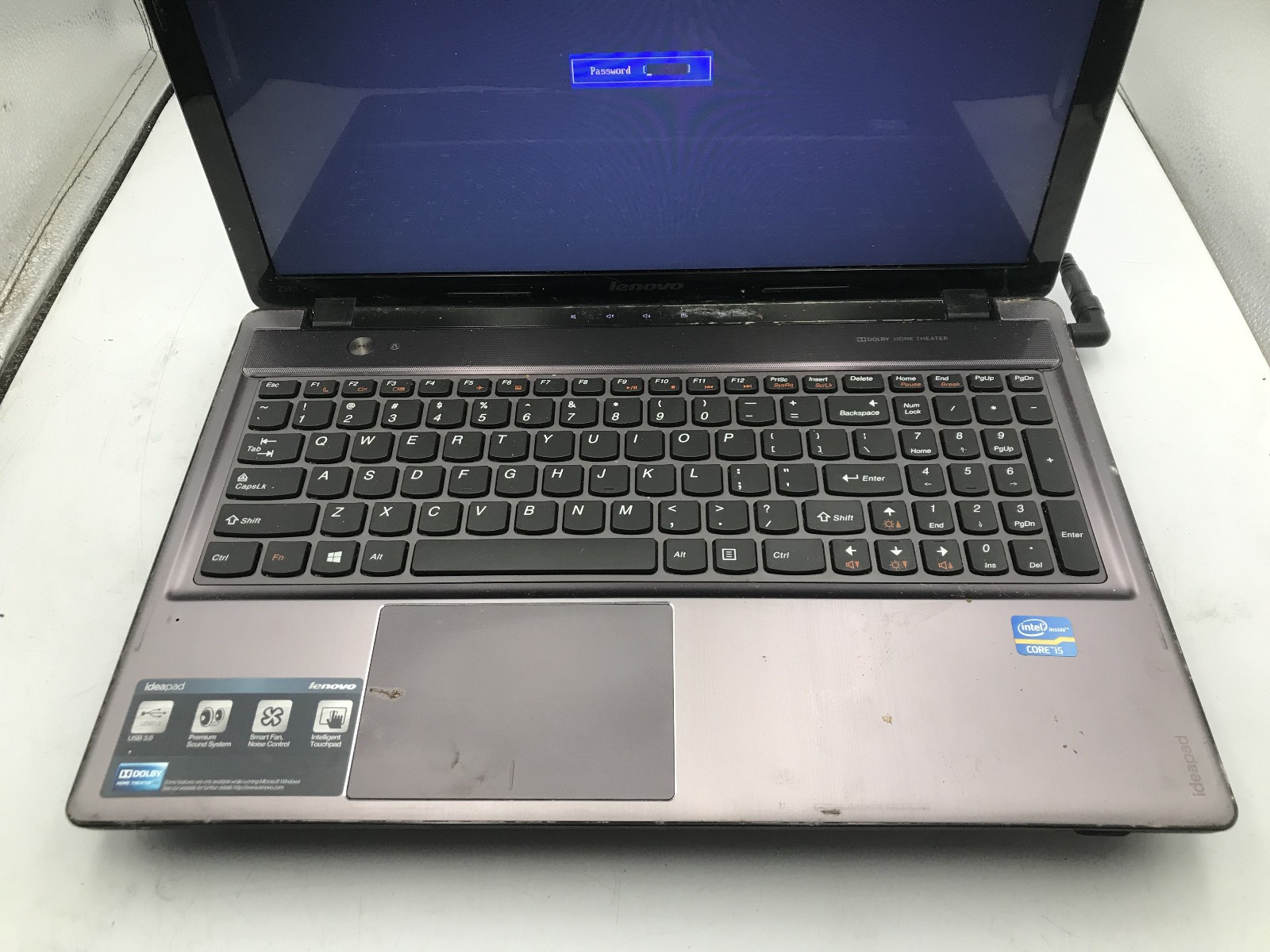 LENOVO IDEAPAD Z580 – FOR PARTS/REPAIR – INTEL I5 3210M – NO RAM – READ DESC -BB