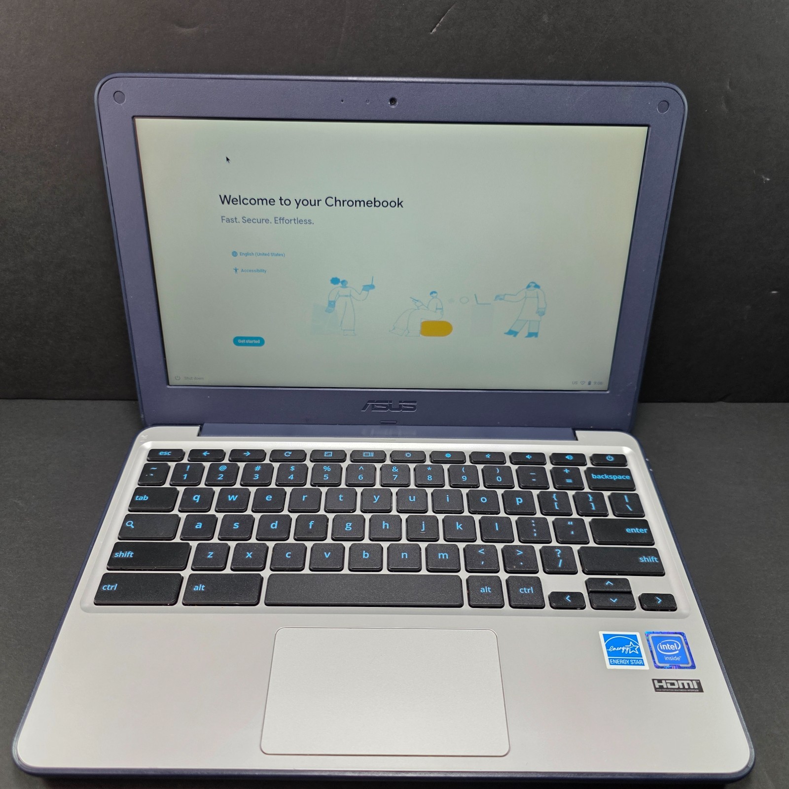 ASUS C202S Chromebook 11.6″ 4GB/16GB Reset w/ Charger One Owner Very Good