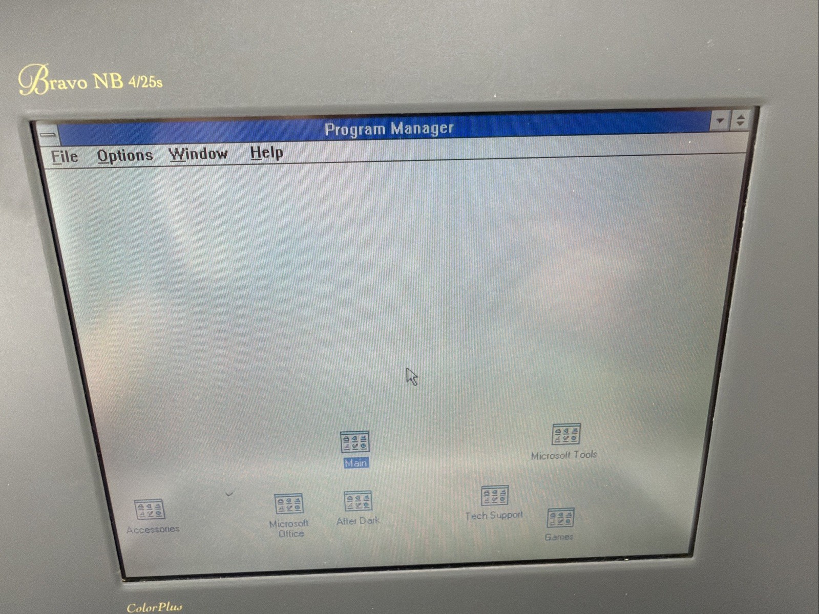 AST Bravo NB 4/25s 486 Laptop Boots Windows 3.1 w PSU Case