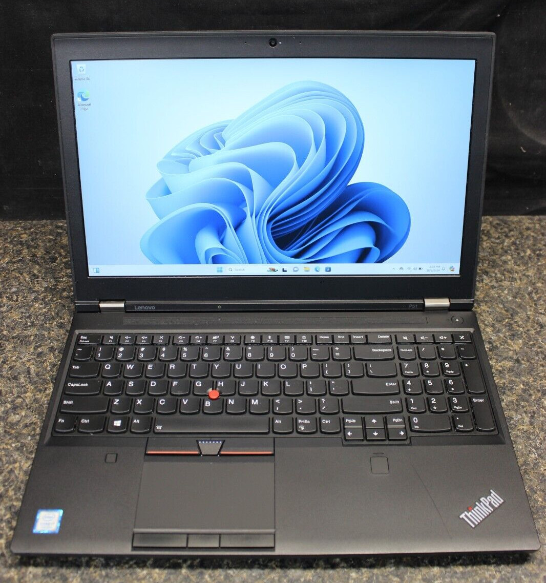 Lenovo Thinkpad P51 I7-7700HQ 256GB SSD-16GB DDR4 Win11Pro-see screen