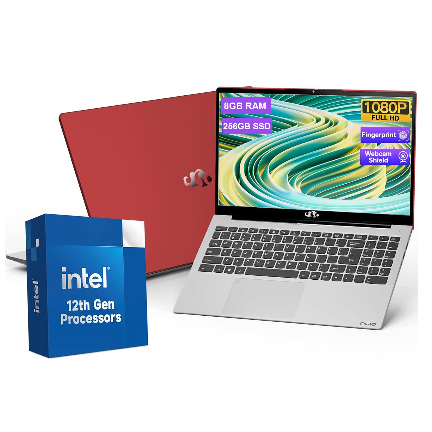 NIMO 15.6 FHD Laptop Intel Pentium Quad-Core N100 8GB RAM 256GB SSD Win11