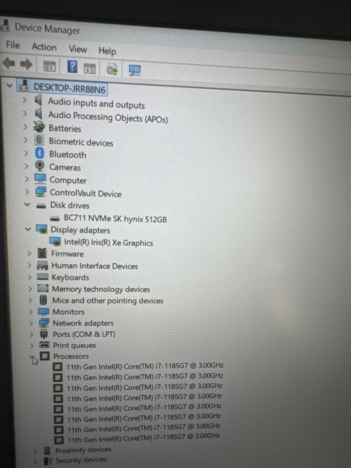 Dell Latitude 5520 i7 11th Gen., 477Gb Storage, 16 Gb Ram, No power adapter.