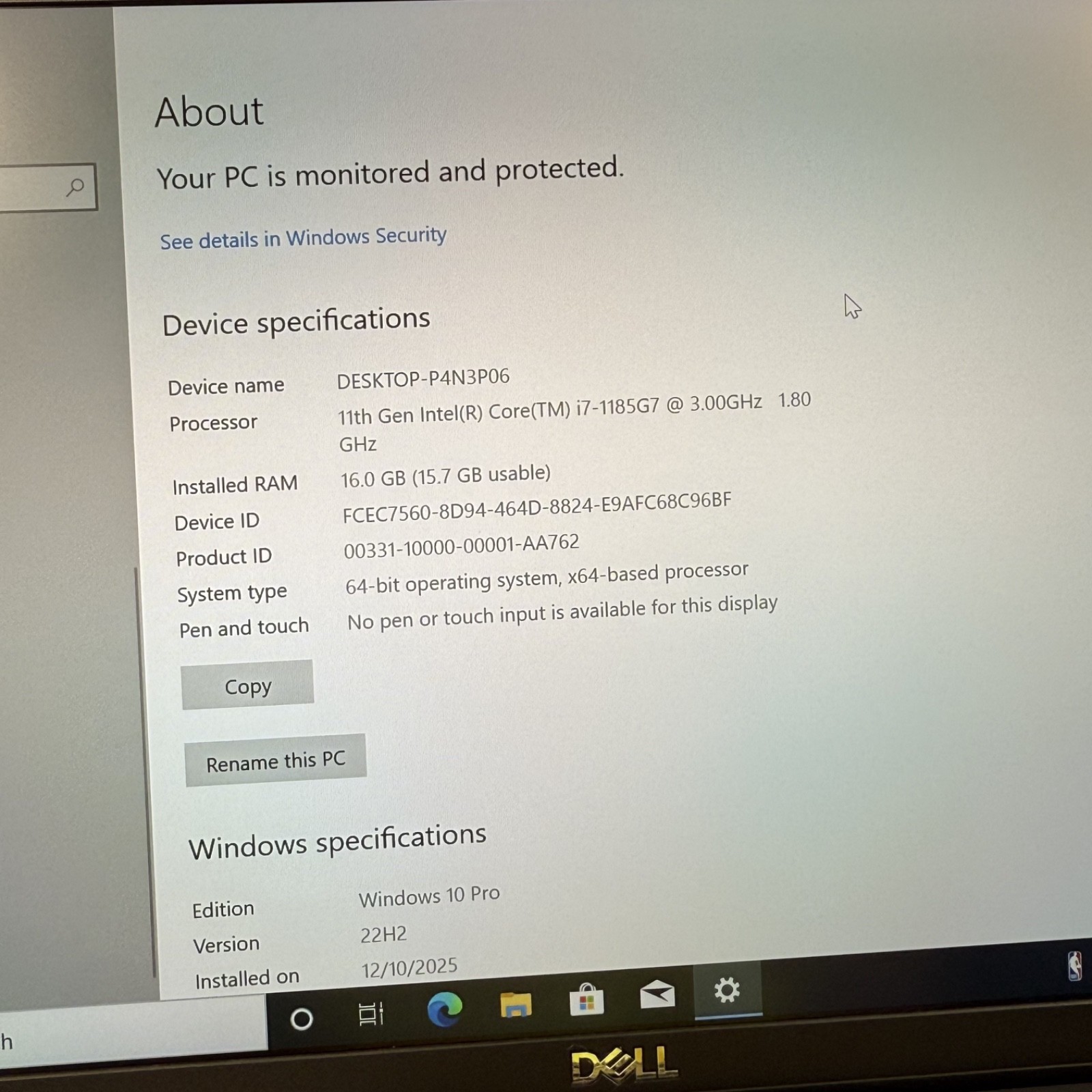 Dell Latitude 7420 14″ 16 GB RAM 256 GB i7-1185G7 3.0 GHz Windows 10 Pro #H329