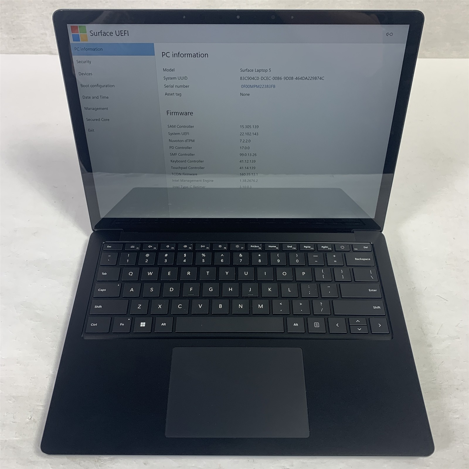 Microsoft Surface Laptop 5 1951 13.5″ i5-1245U 1.6GHz 16GB 256GB NVMe SSD -Win11