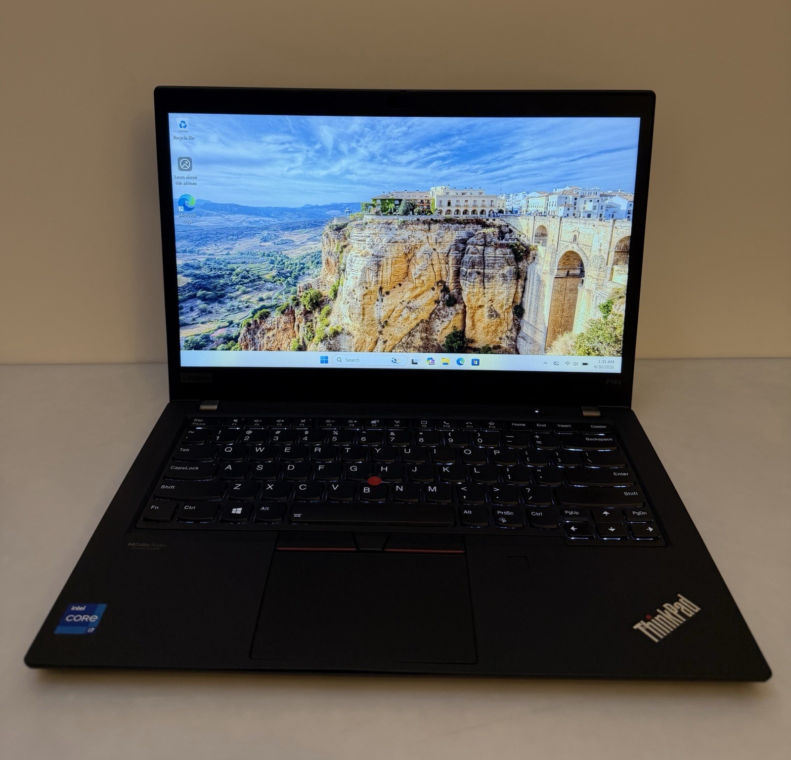 Lenovo ThinkPad P14s Gen 2 14″ Core i7-1165G7 16GB 256GB NVMe T500 Win11 Pro.