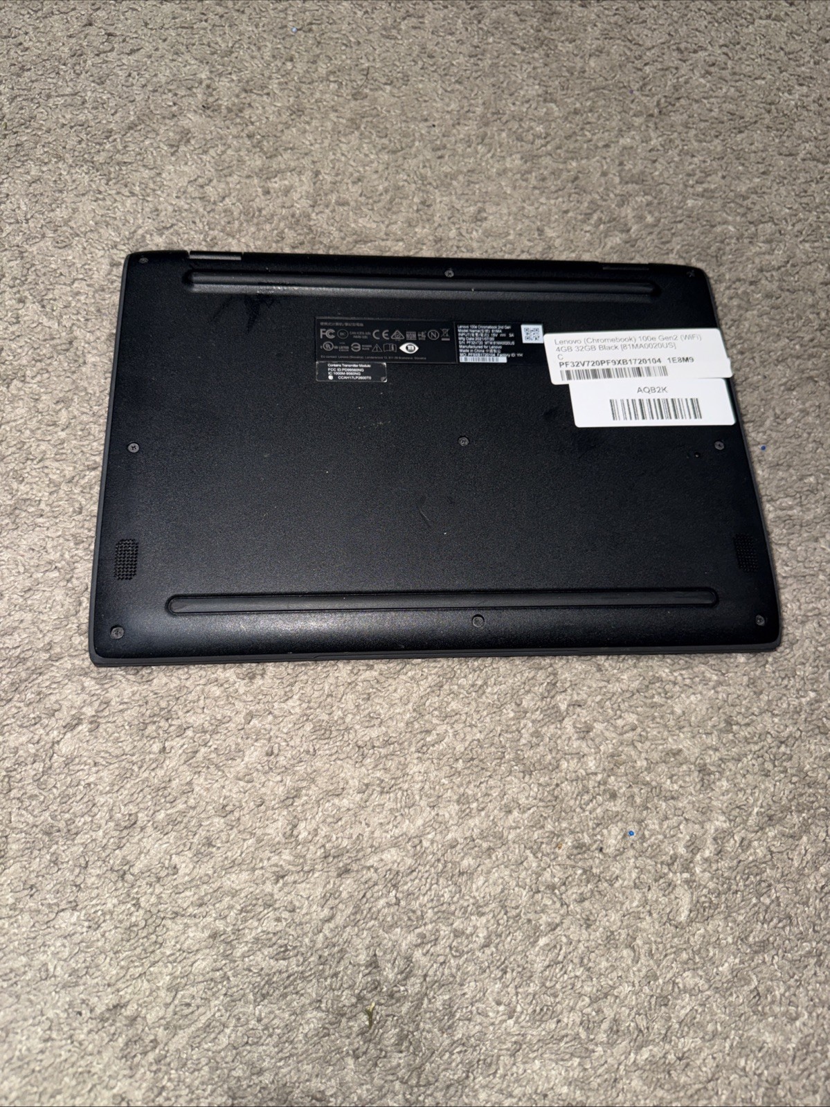 Lenovo Chromebook 100e Gen 2 WIFI 4GB RAM 32GB HD Black [81MA0020US]