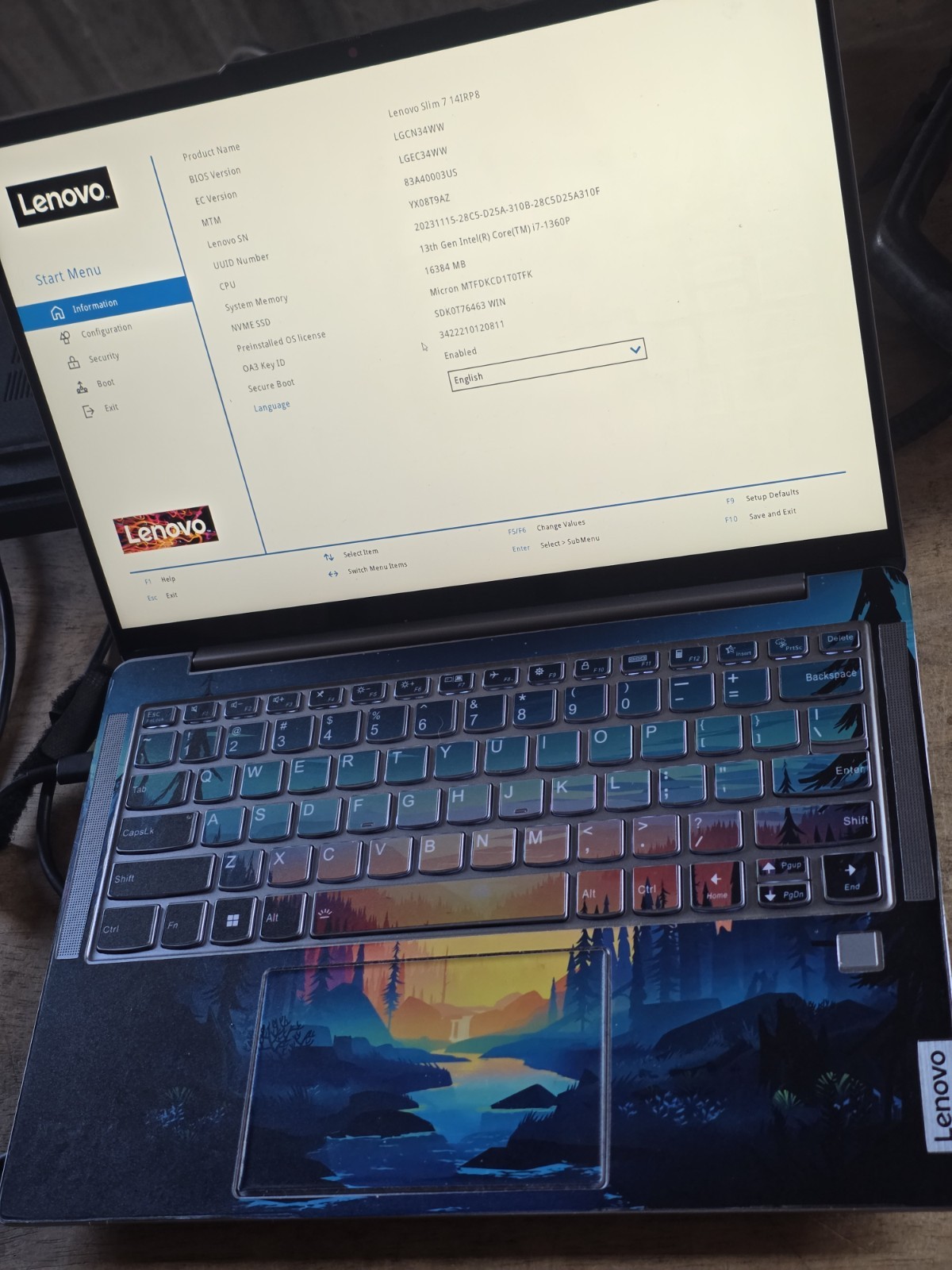 Lenovo Slim 7 14IRP8 14” (1TB SSD, Intel Core i7 13th Gen., 4.60GHz, 16GB Wrap