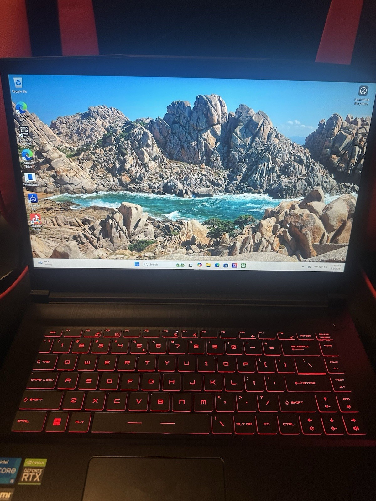 MSI GF63 Thin 15.6”(512GB SSD IntelCore i5-11400H 2.7GHz 16GB RAM)Gaming Laptop