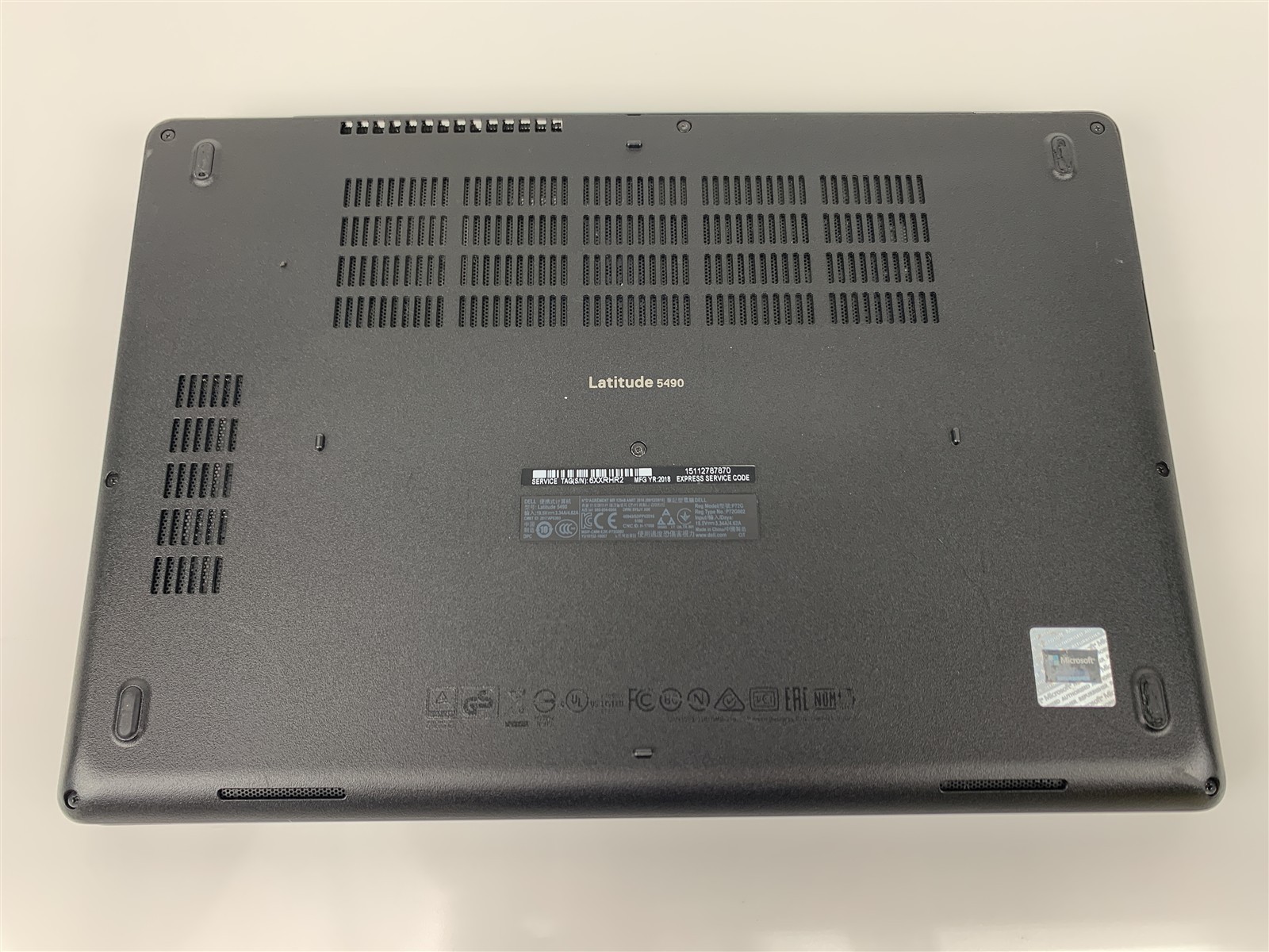 Dell Latitude 5490 Intel i5-7300U 2.60GHz 8GB Ram No SSD/HDD 6XXRHR2