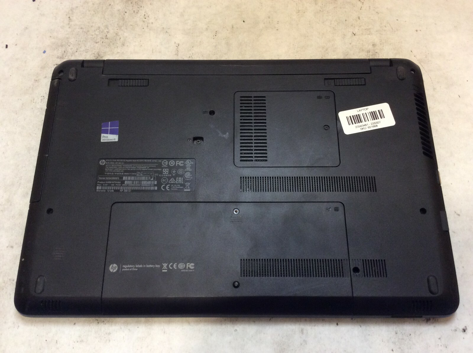 HP 350 G1 Laptop 15″ Intel Core i3 RUINED SCREEN -PP