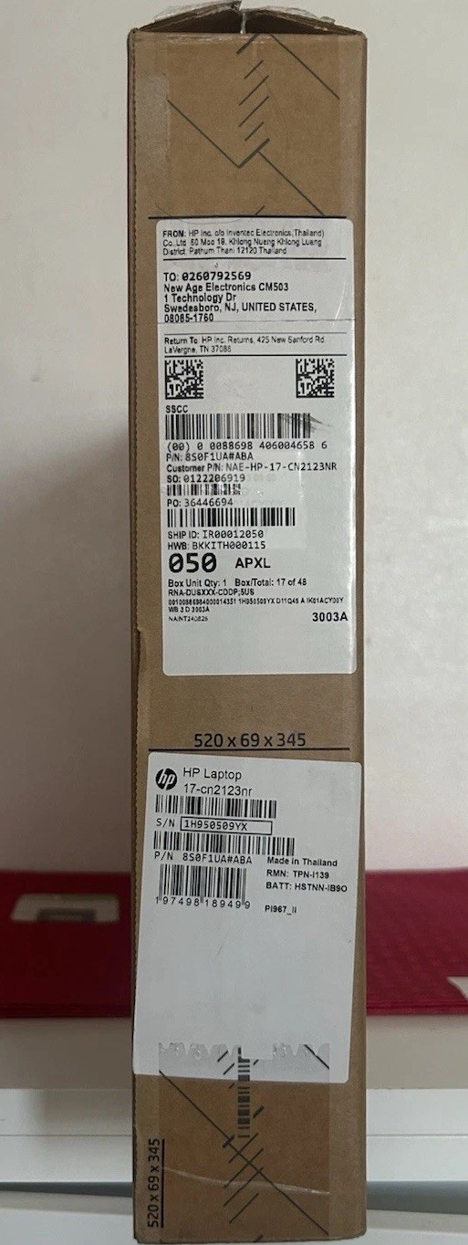 HP 17-cn2123nr 17t Silver Laptop PC 17.3″ Touch i3-1215U 12GB 512G SSD
