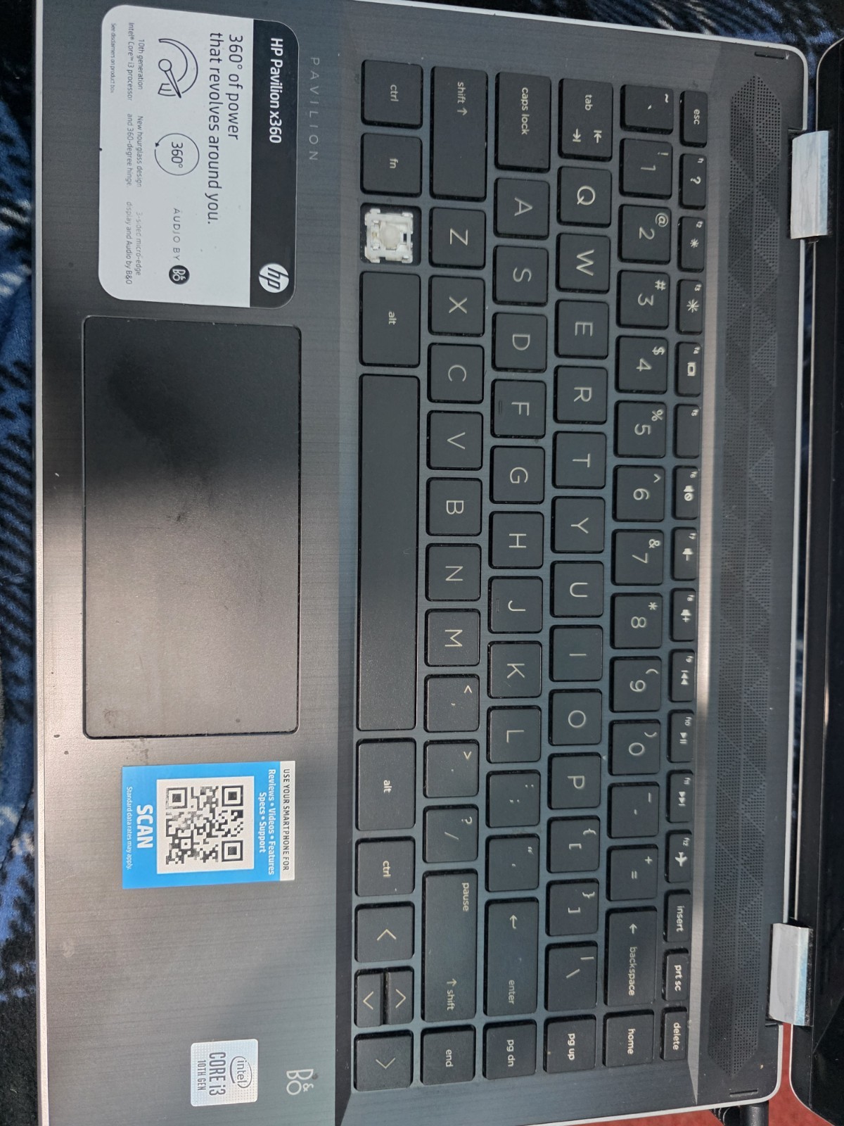 14″ HP Pavilion x360 14M-DH1001DX Intel Core i3 10110U 8GB RAM 256GB NVMe Win 11