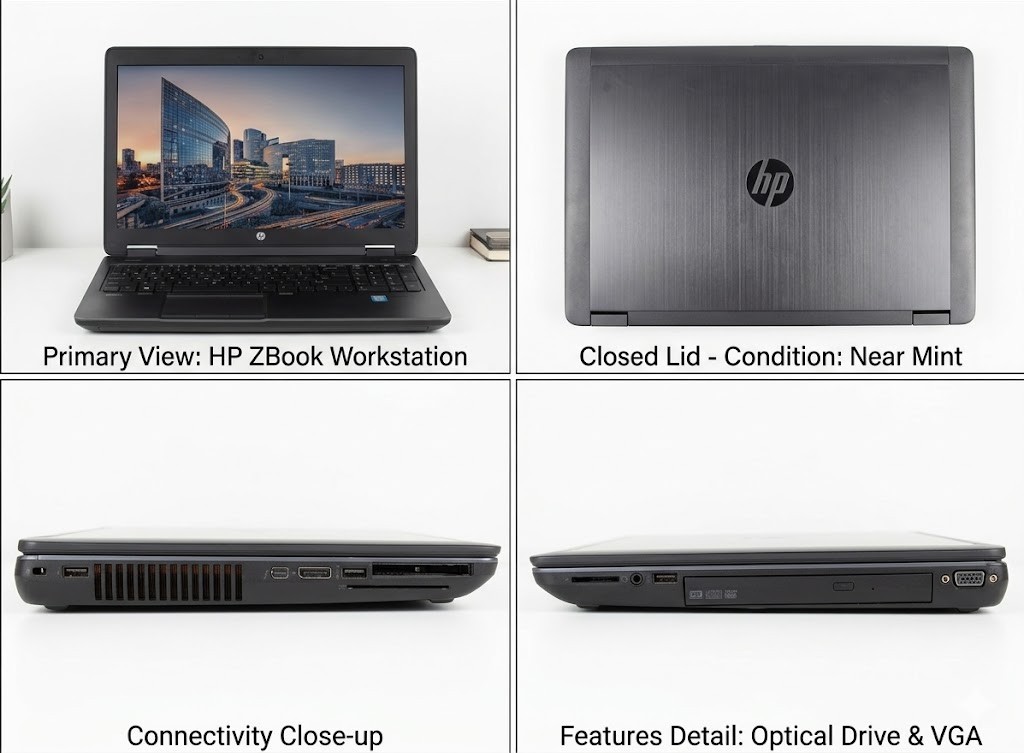 HP ZBook 15 G1 Workstation Laptop i7-4700MQ 32GB RAM Win 10