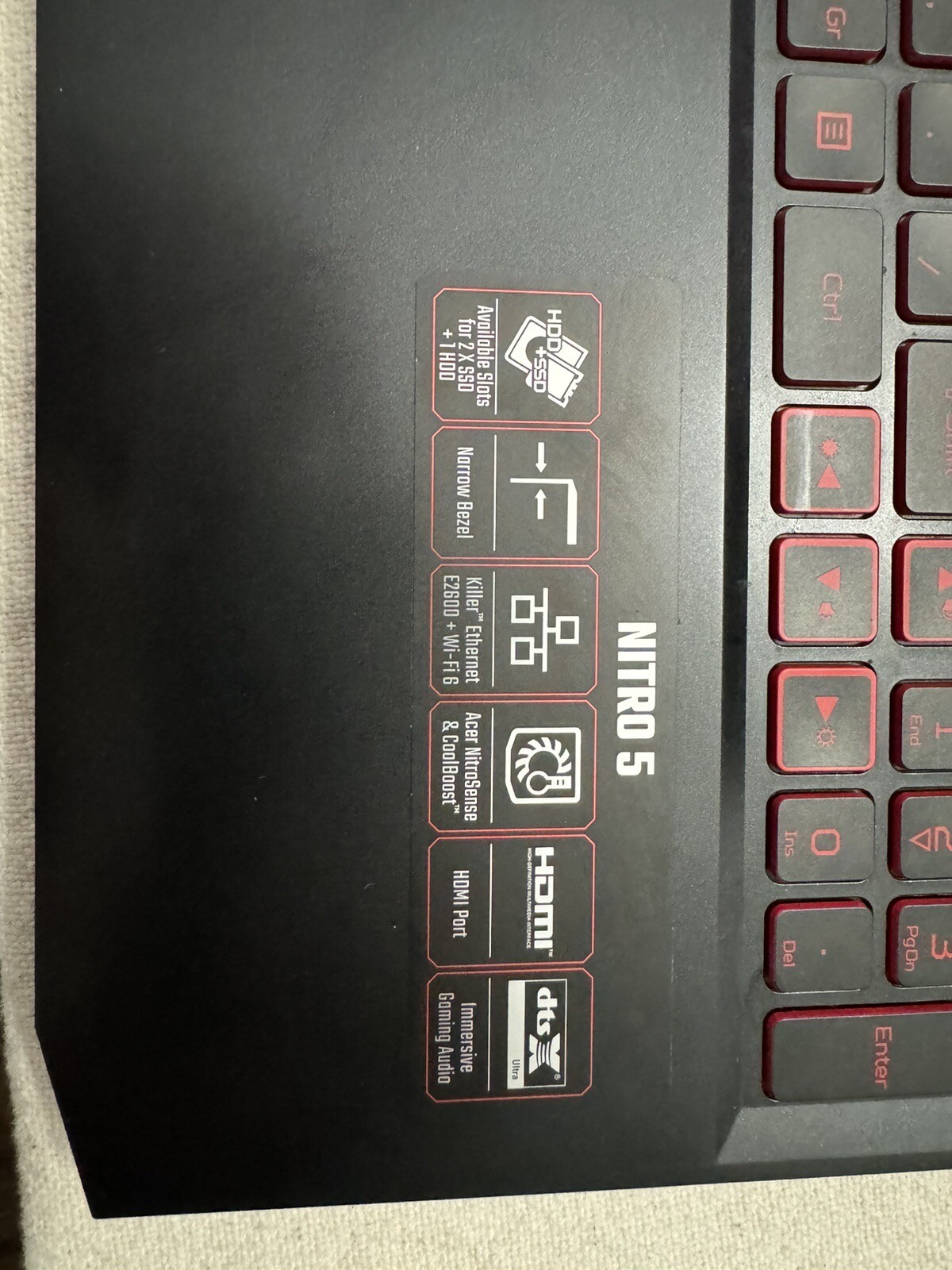 Acer Nitro 5 15.6″ (256GB SSD, Intel Core i5 11th Gen., 4.50 GHz, 8GB,…