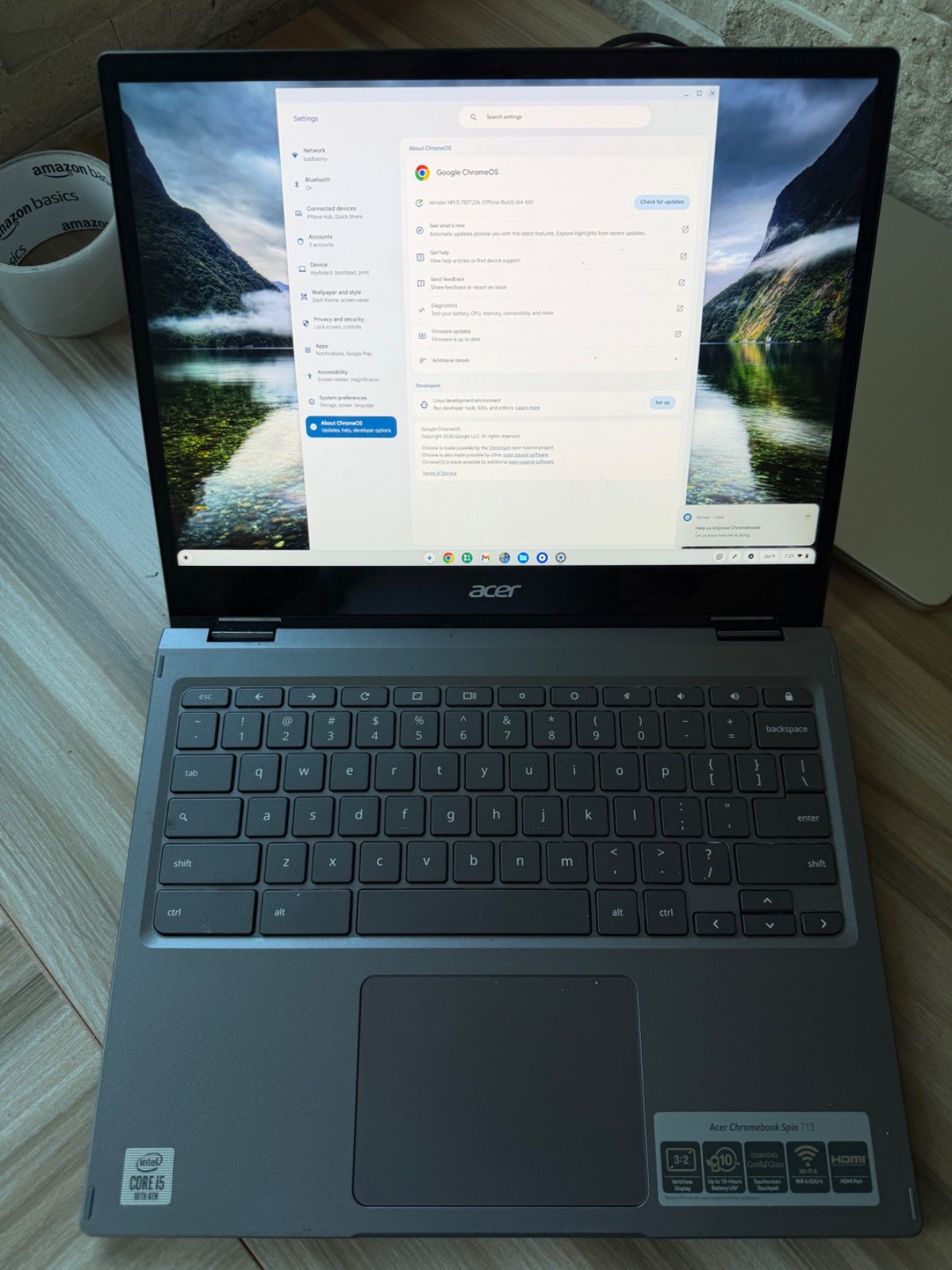 ACER CHROMEBOOK SPIN 713 13.5″ 2K TOUCH 128GB 8GB i5-10210U
