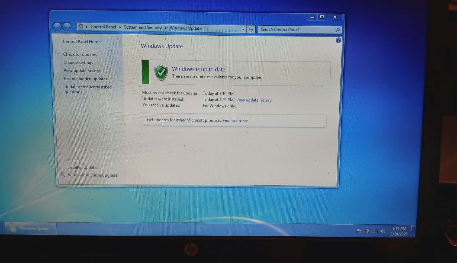 HP 2000 Notebook Windows 7 Laptop