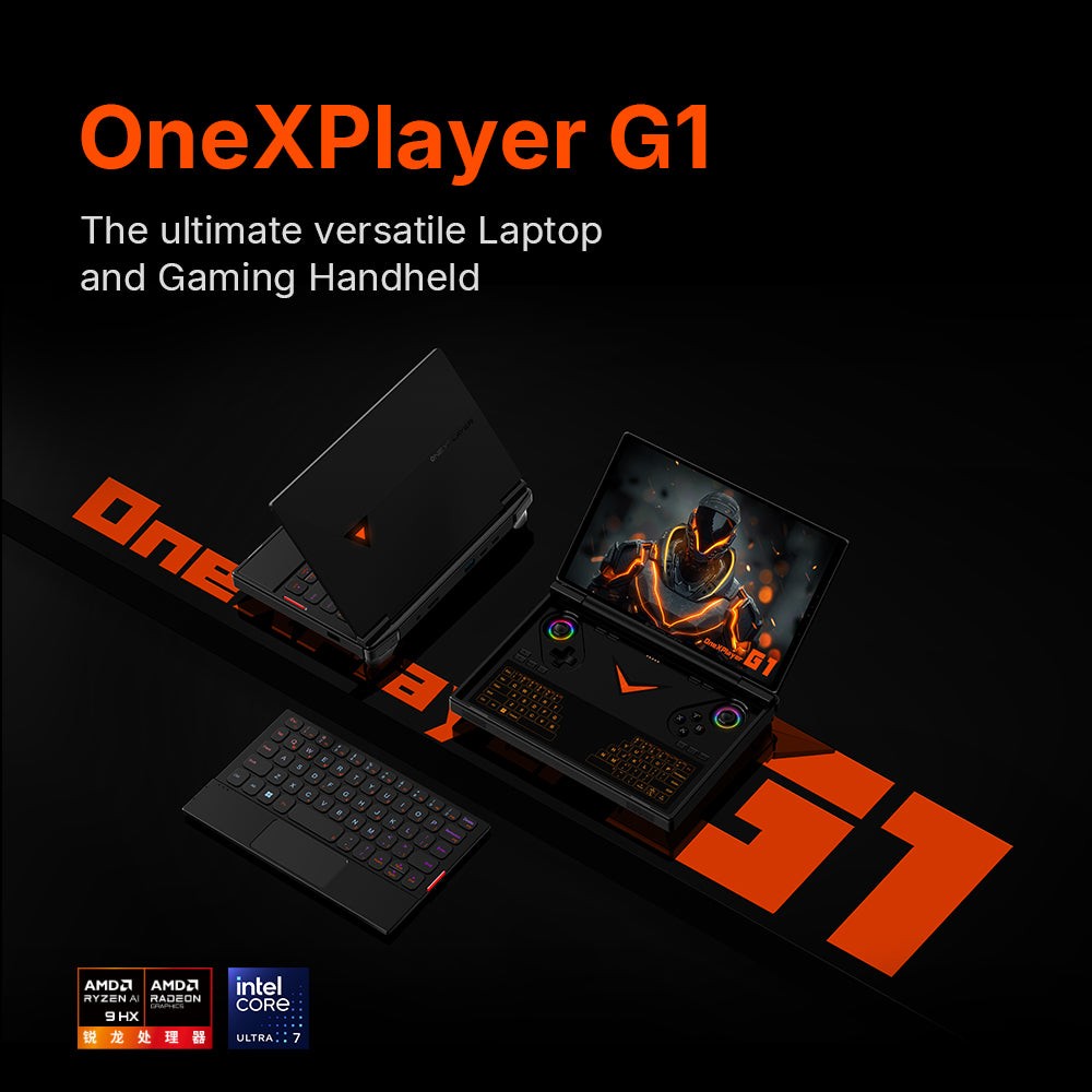 ONEXPLAYER G1: AMD Ryzen™ AI 9 HX 370 Ultimate gaming handheld console laptop