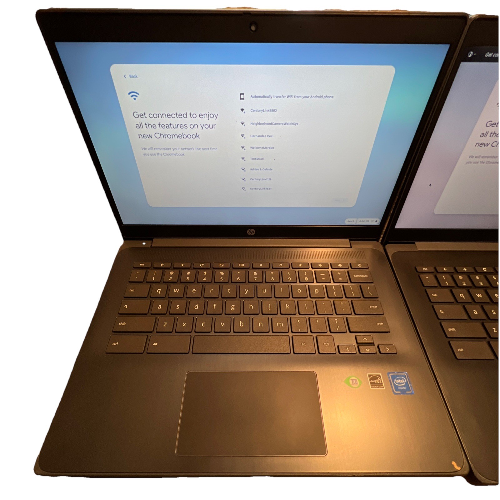 2 HP 14 G6 Chromebook 14″inch. 4 GB RAM 32 GB SSD Very Good Ac Adapters #1