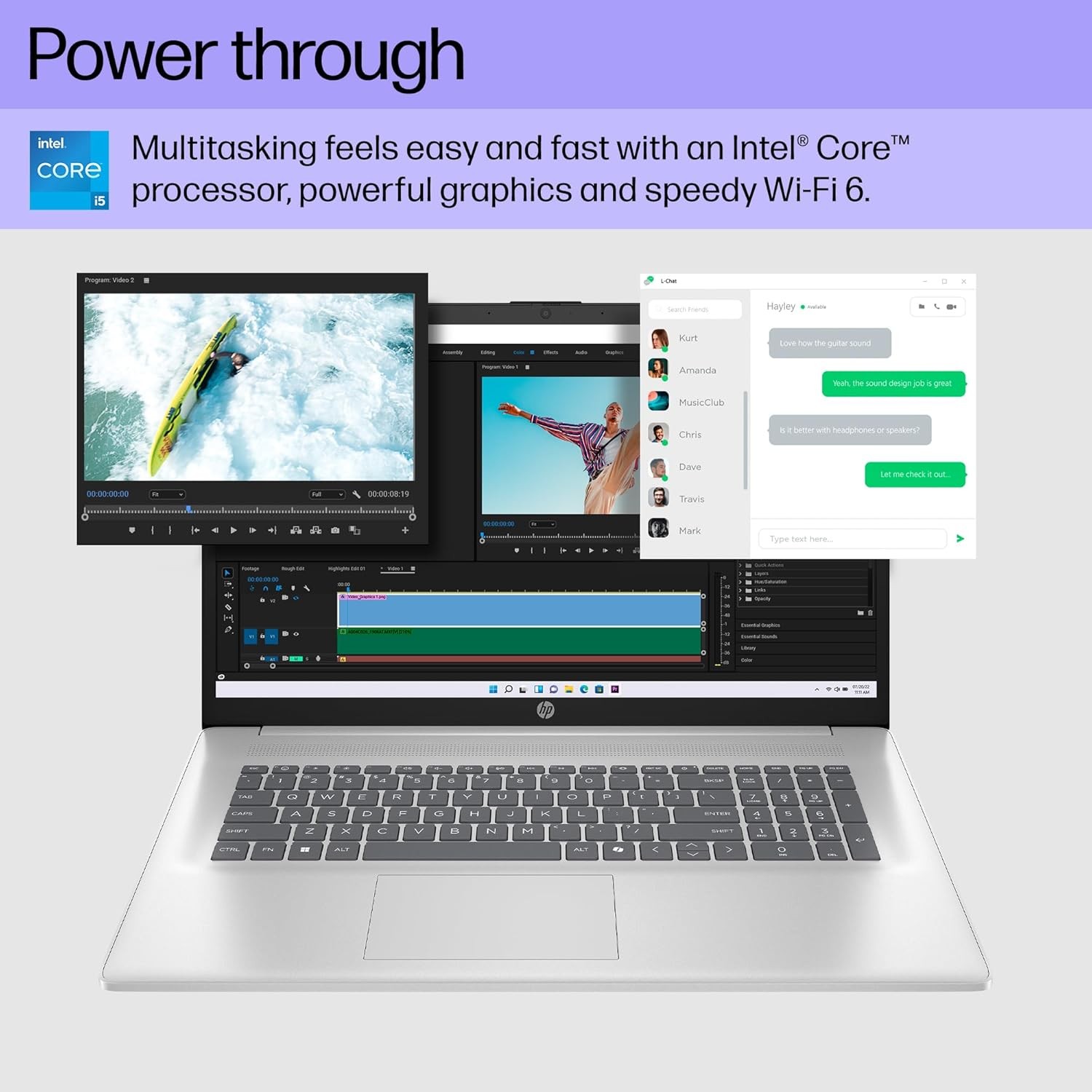HP 17.3″ FHD Laptop Intel Core i5-1334U, 16 GB RAM, 512 GB SSD 17-cn3399nr