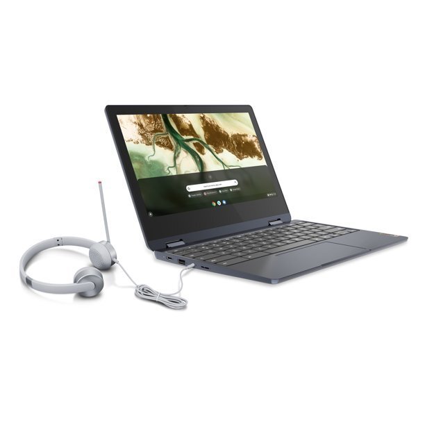Lenovo CB 3 14″ with Headset Bundle, Celeron N4020, 4G RAM, 64G eMMC, Chrome OS,