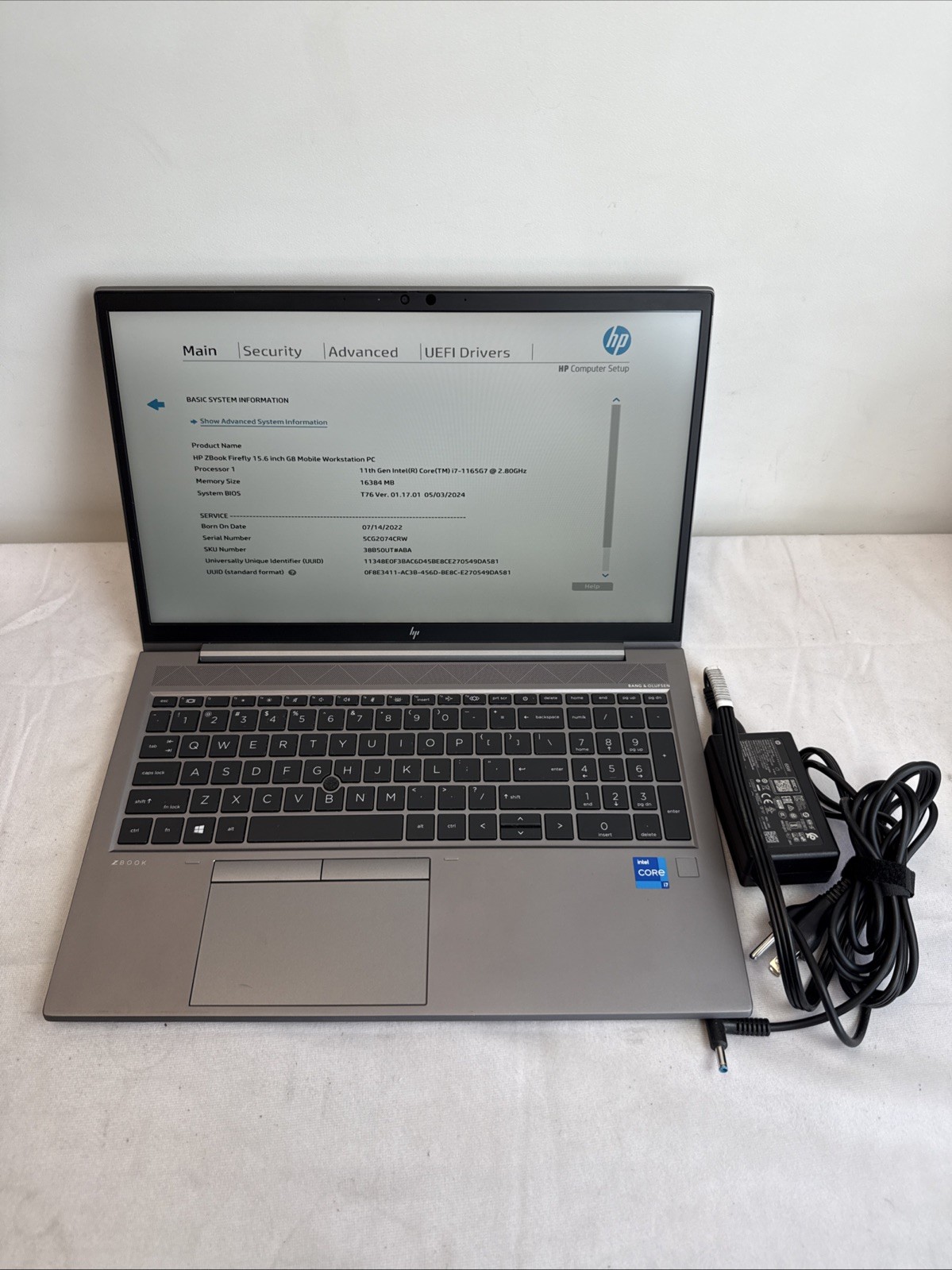 (N) HP ZBook Firefly G8 i7-1165G7 @2.80GHz 16GB 512GB SSD