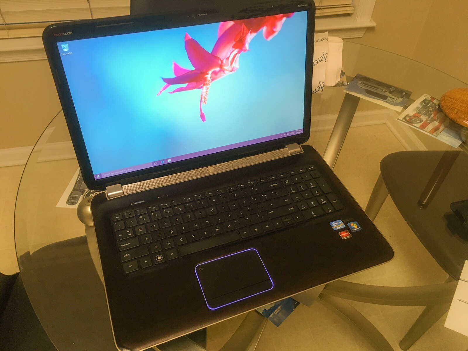 Burgundy HP Pavilion DV7-6000 Laptop Burgundy