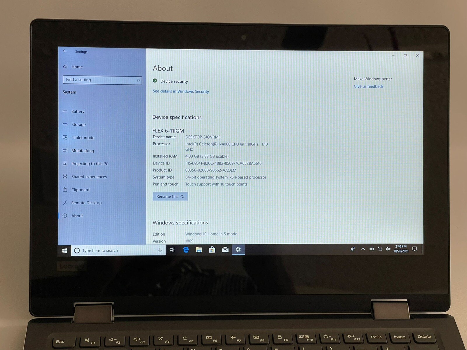 Lenovo Flex 2-in-1 Touchscreen Laptop, 11.6inch (1366×768)