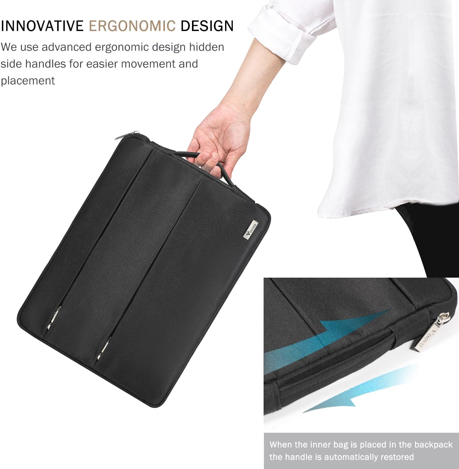 14 15 Inch Laptop Sleeve Case, Waterproof Computer Bag Cover for MacBook Air 15