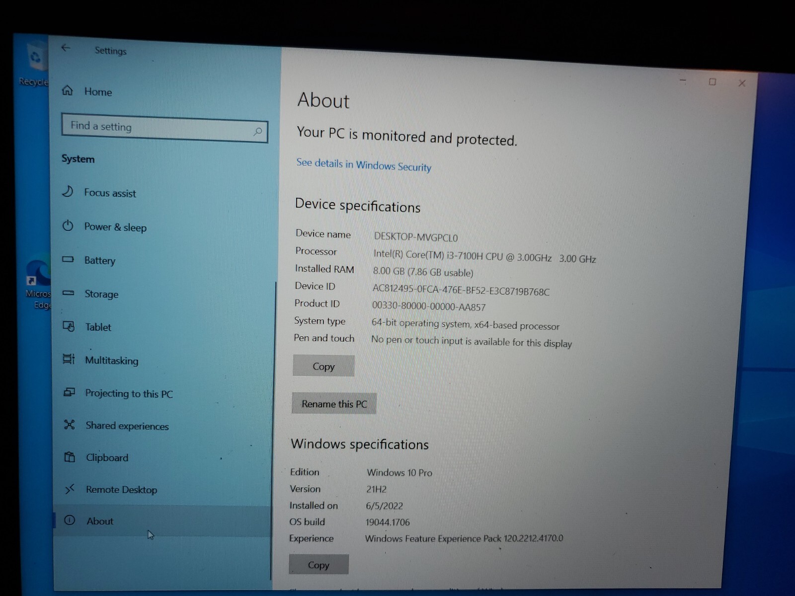 Dell XPS 15-9560 15″ Intel Core i3 7th gen 8Gb RAM 500GB, 32gb hd
