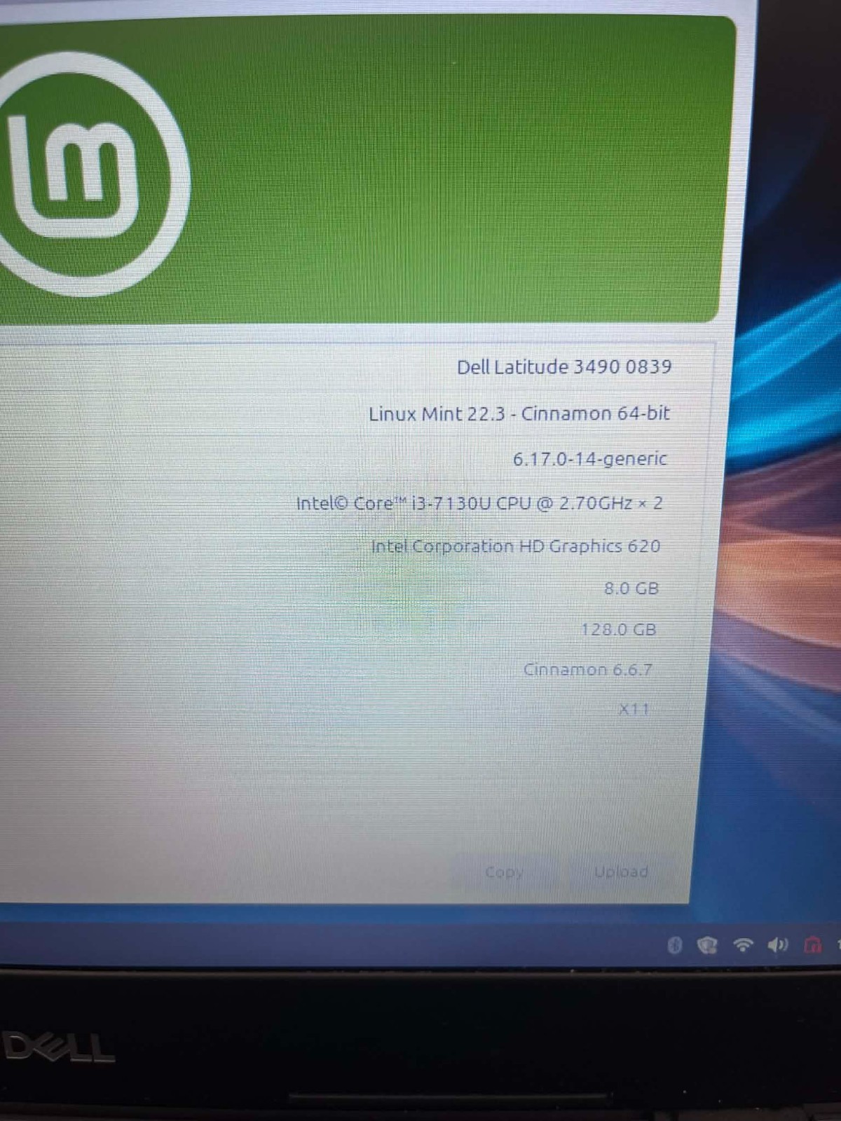 Linux Mint Fast Dell 14″ Laptop i3-7th gen 8GB 128GB SSD,Battery/AC| Warranty