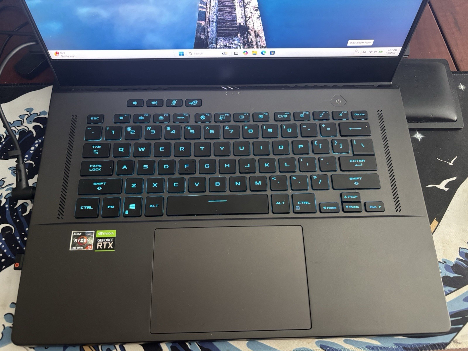 ASUS ROG Zephyrus G15 (2021)-15.6″ 1440p-Ryzen 9 5900 HS-RTX 3080-24GB-1TB-READ!