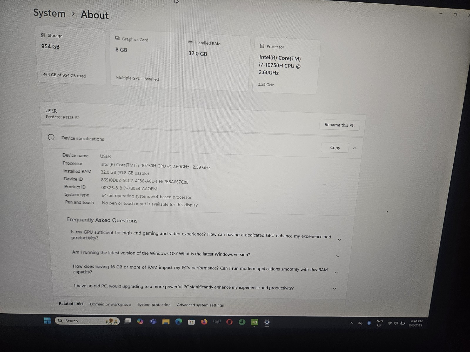 Acer Predator Gaming Laptop – Powerful Performance