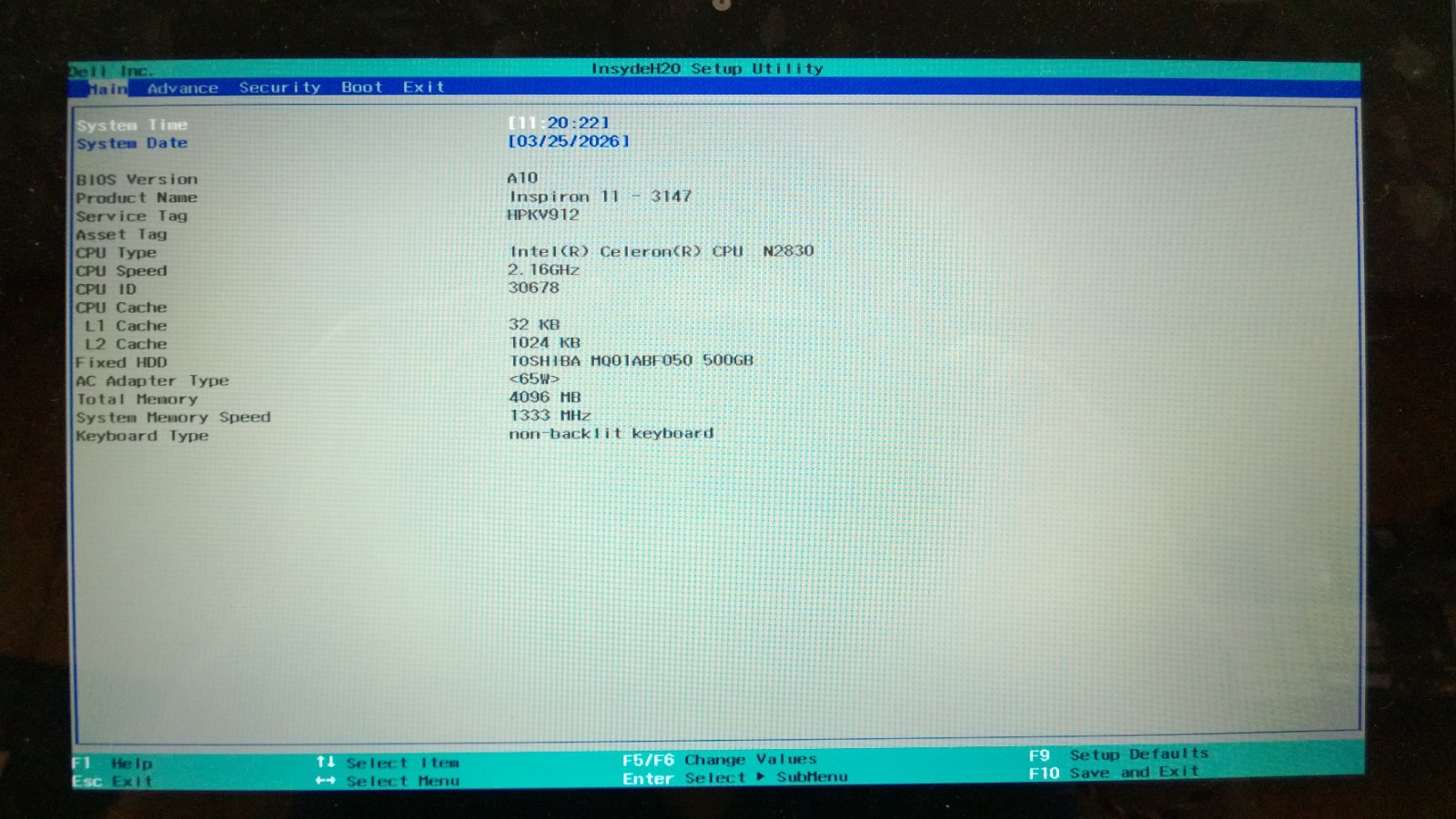 Dell Inspiron 3147 Intel Celeron N2830 2.16GHz 4GB RAM 500GB HDD Win 8.1 – Parts