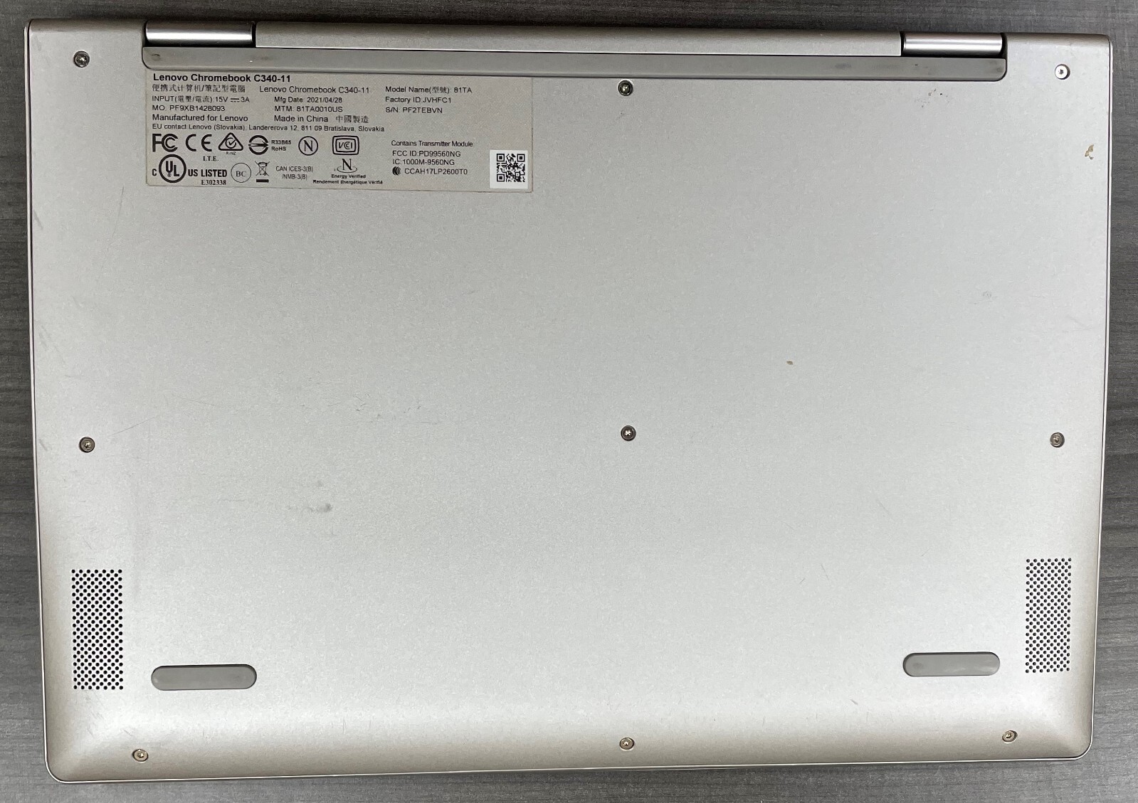 Lenovo Chromebook C340 11.6″ (64GB eMMC, Intel Celeron N, 2.60 GHZ, 4GB)…