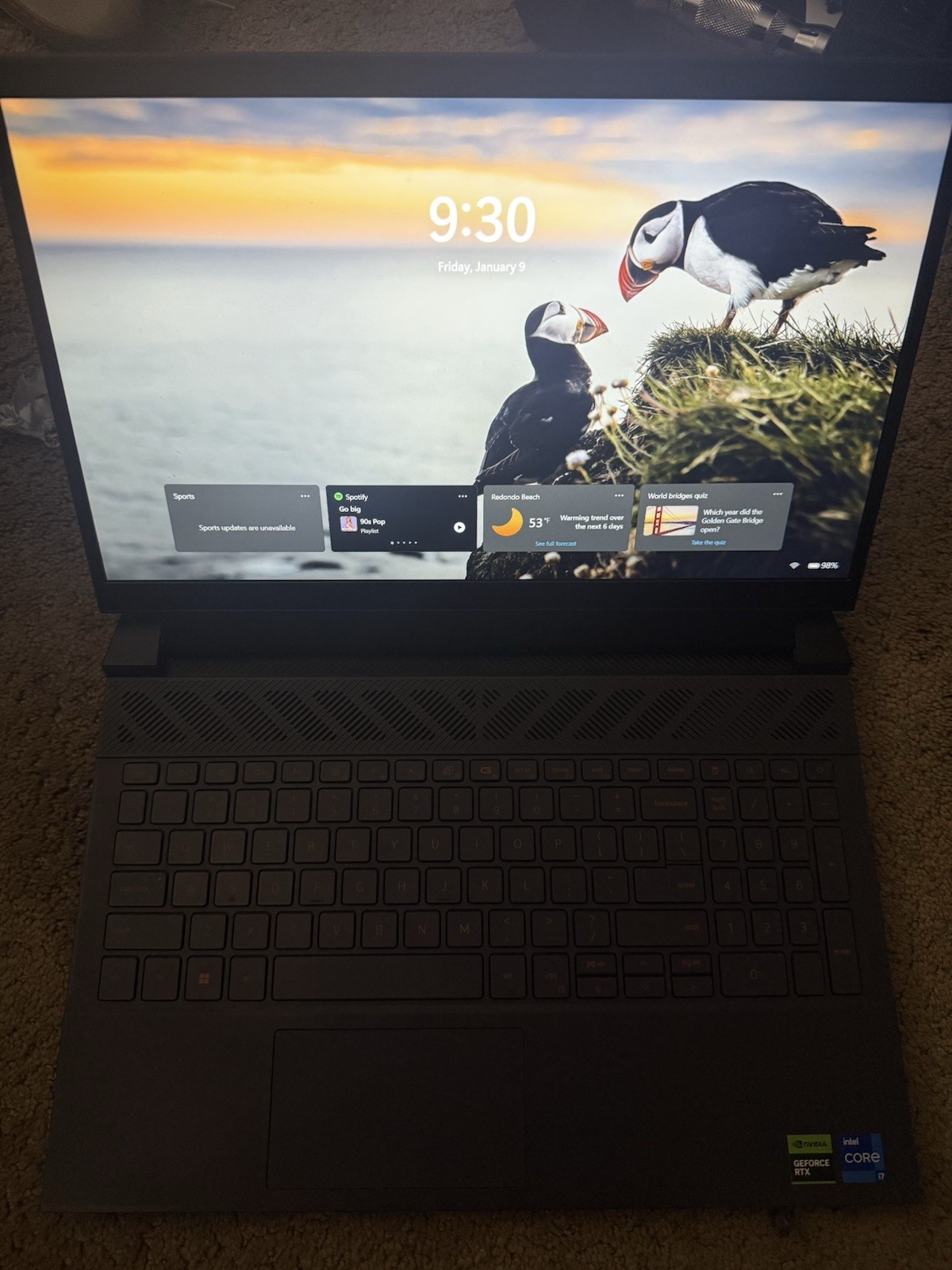 Dell G15 15.6’’, Intel i7-13650HX, 1tb SSD, Nvidia 4060, 16tb Ram, W11, Charger.